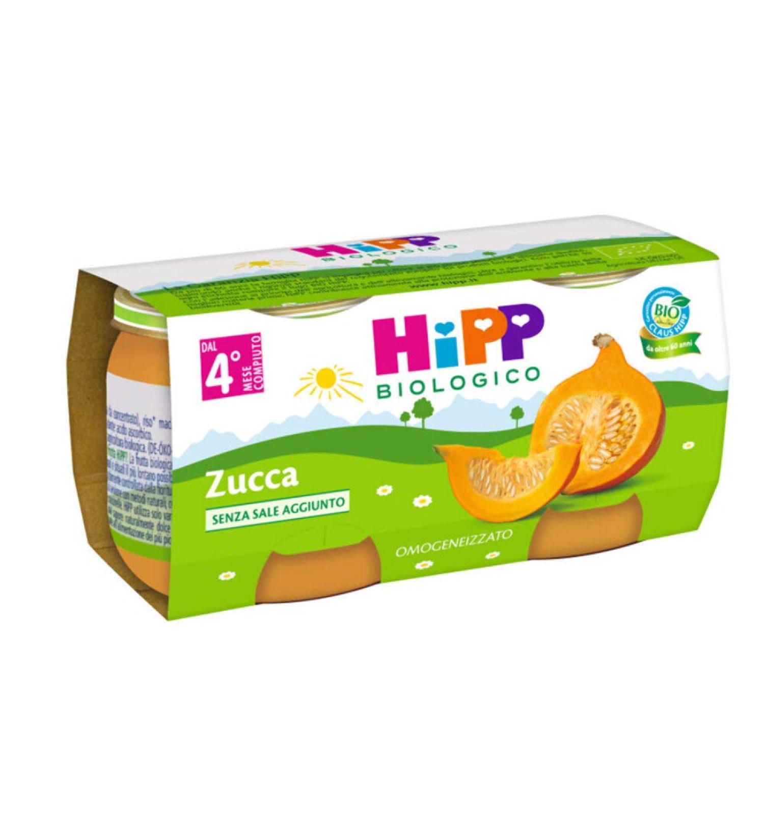 HIPP ITALIA SRL HiPP Pumpkin Organic 2x80g homogenized