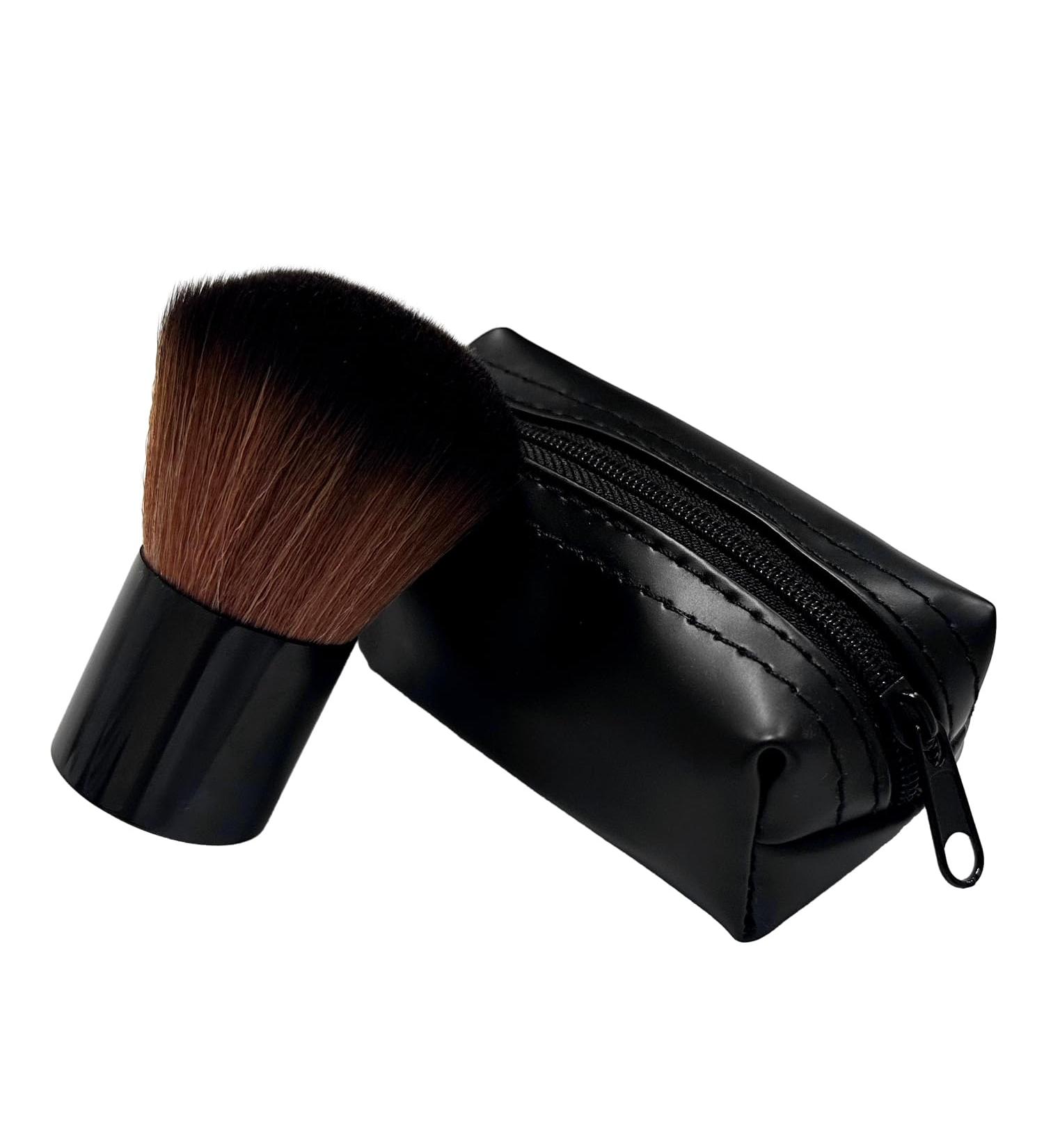 1 Mushroom Shaped Brush with 1 Storage Bag Black Foundation Makeup Brush Soft Fluffy Makeup Brush Face Makeup Brush Blush Brush Large Makeup Brush (Black) - Buy Online on GoSupps.com
