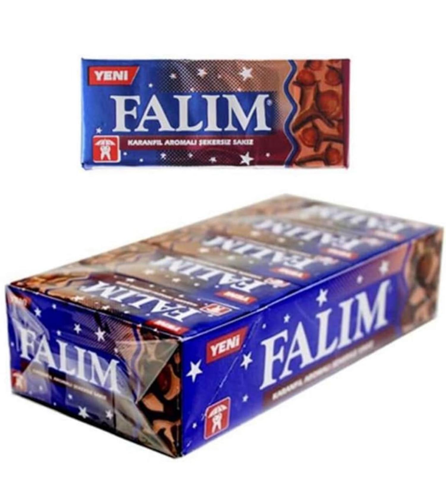 Falim Clove Flavored Sugar-Free Chewing Gum 5-Pack 20 Pieces
