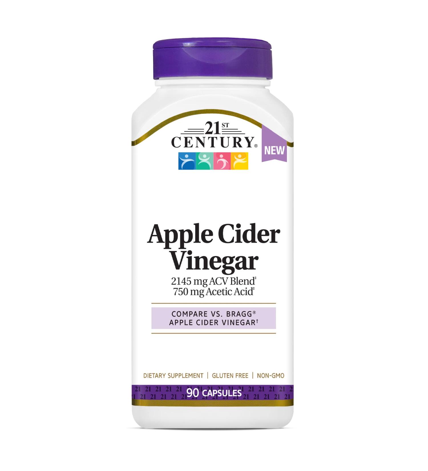 21st Century Apple Cider Vinegar Capsules - 90 Count - Buy Online on GoSupps.com