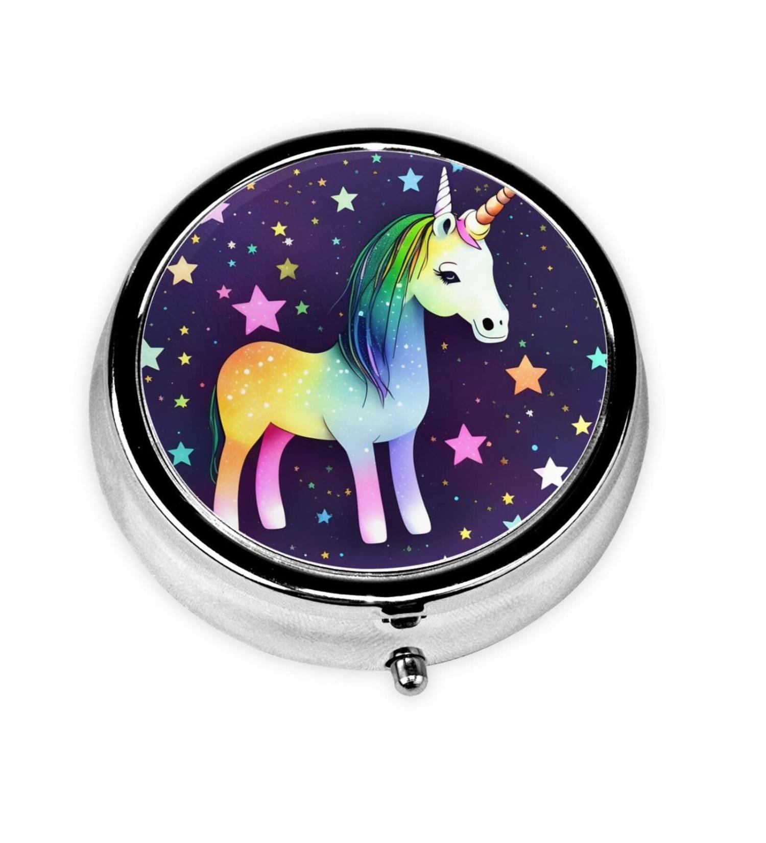 One-Horse Starround Pill Box 3 Compartment Portable Travel Pill Organizer for International Shipping - Buy Online on GoSupps.com