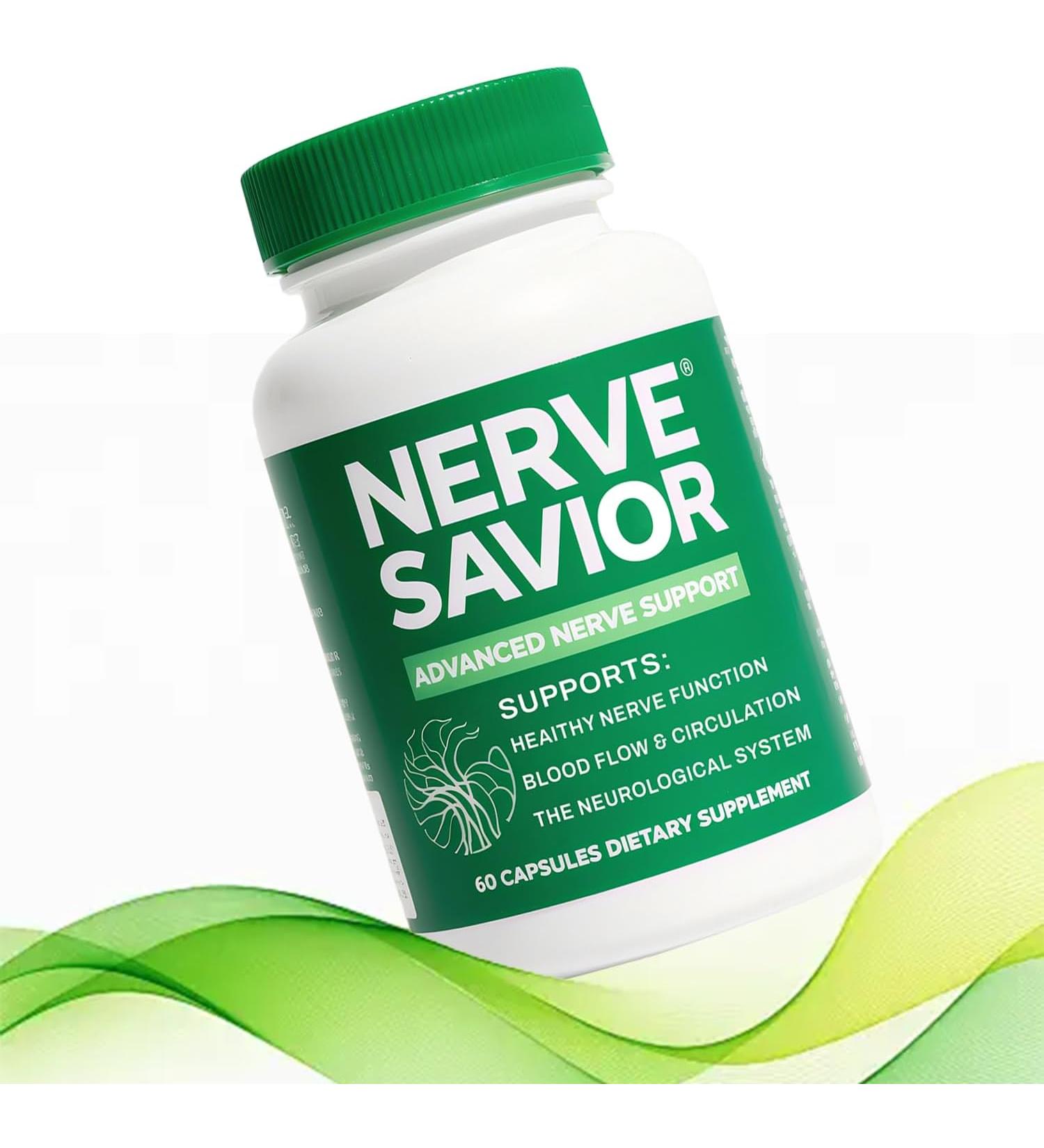 Nerve Savior: Advanced Nerve Support Supplement - 60 Capsules - Buy Online on GoSupps.com