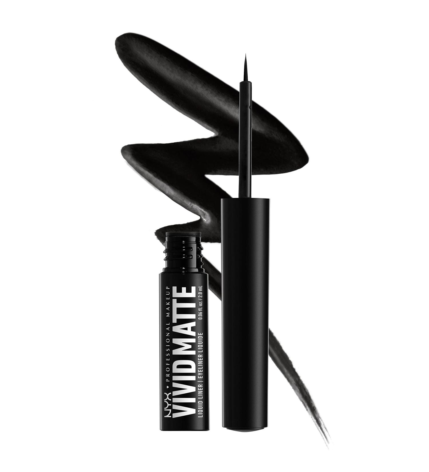 NYX Vivid Matte Liquid Liner - Black 01 - Smear-Resistant Eyeliner - Buy Online on GoSupps.com