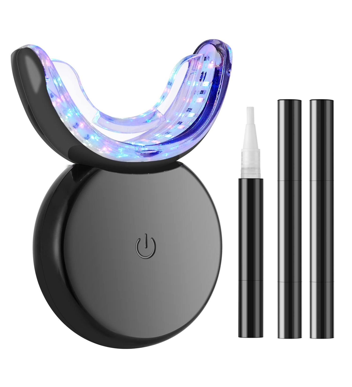 Douceur Teeth Whitening Kit - Professional 32X LED Whitener with 3 Non-Sensitive Gel Pens for Quick and Gentle Smile Whitening - Buy Online on GoSupps.com