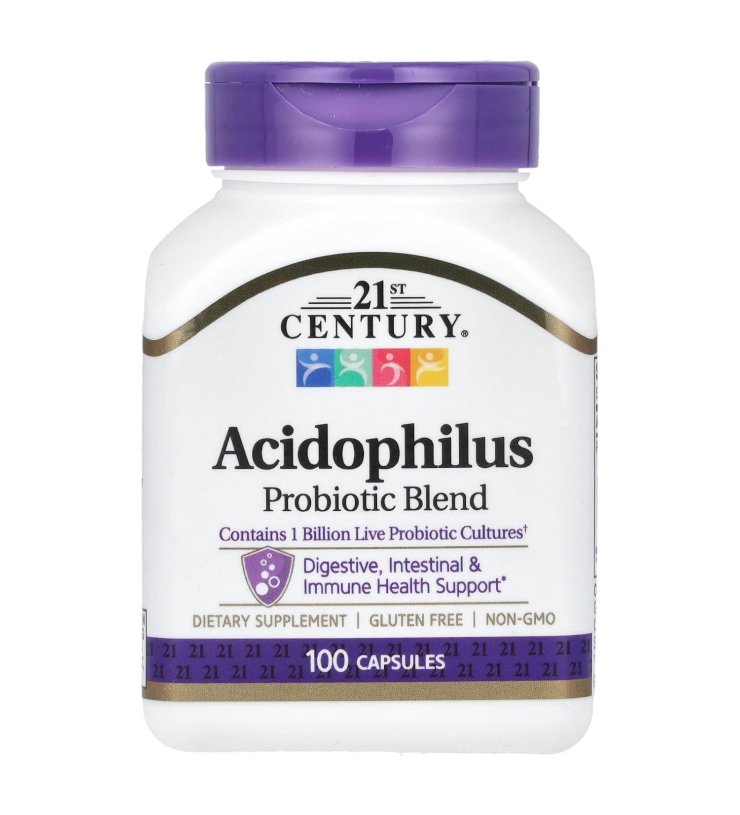 Acidophilus High-Potency 100 Capsules by 21st Century - Buy Online on GoSupps.com