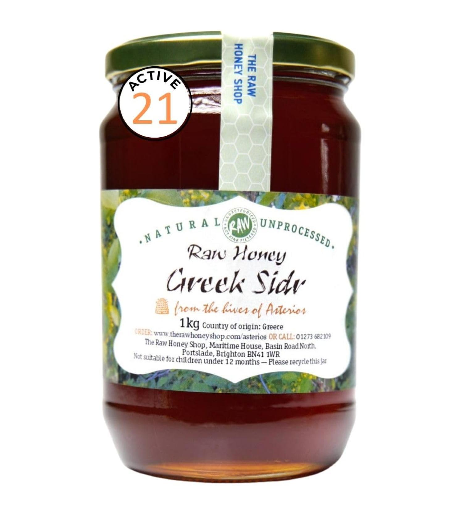 MIEL CRU GREC DE SIDR 1kg Actif 21.5 Test en Laboratoire Comme Authentique et 100% Miel Naturel Pur Miel de Sidr Rare et L gendaire The Raw Honey Shop