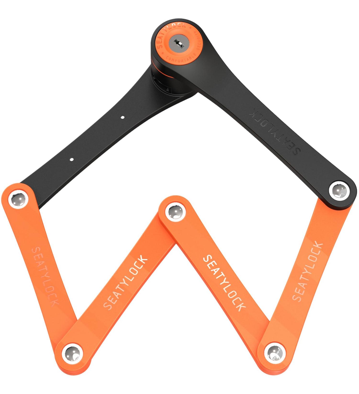 Foldylock Compact Bicycle Lock - Patented Lightweight High Security for eBike & Scooter - 85 cm Peach - Buy Online on GoSupps.com
