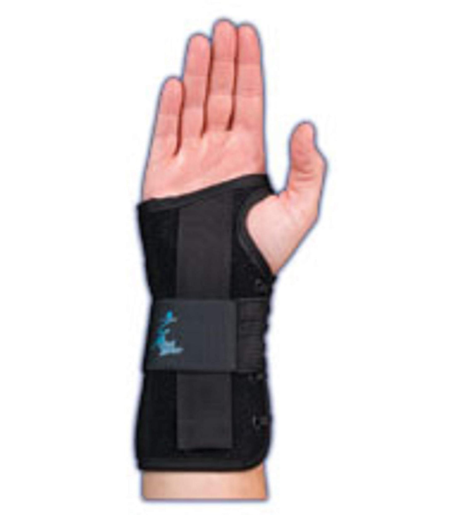 Med Spec Wrist Lacer 8 Black - Small Left | Adjustable Wrist Support - Buy Online on GoSupps.com