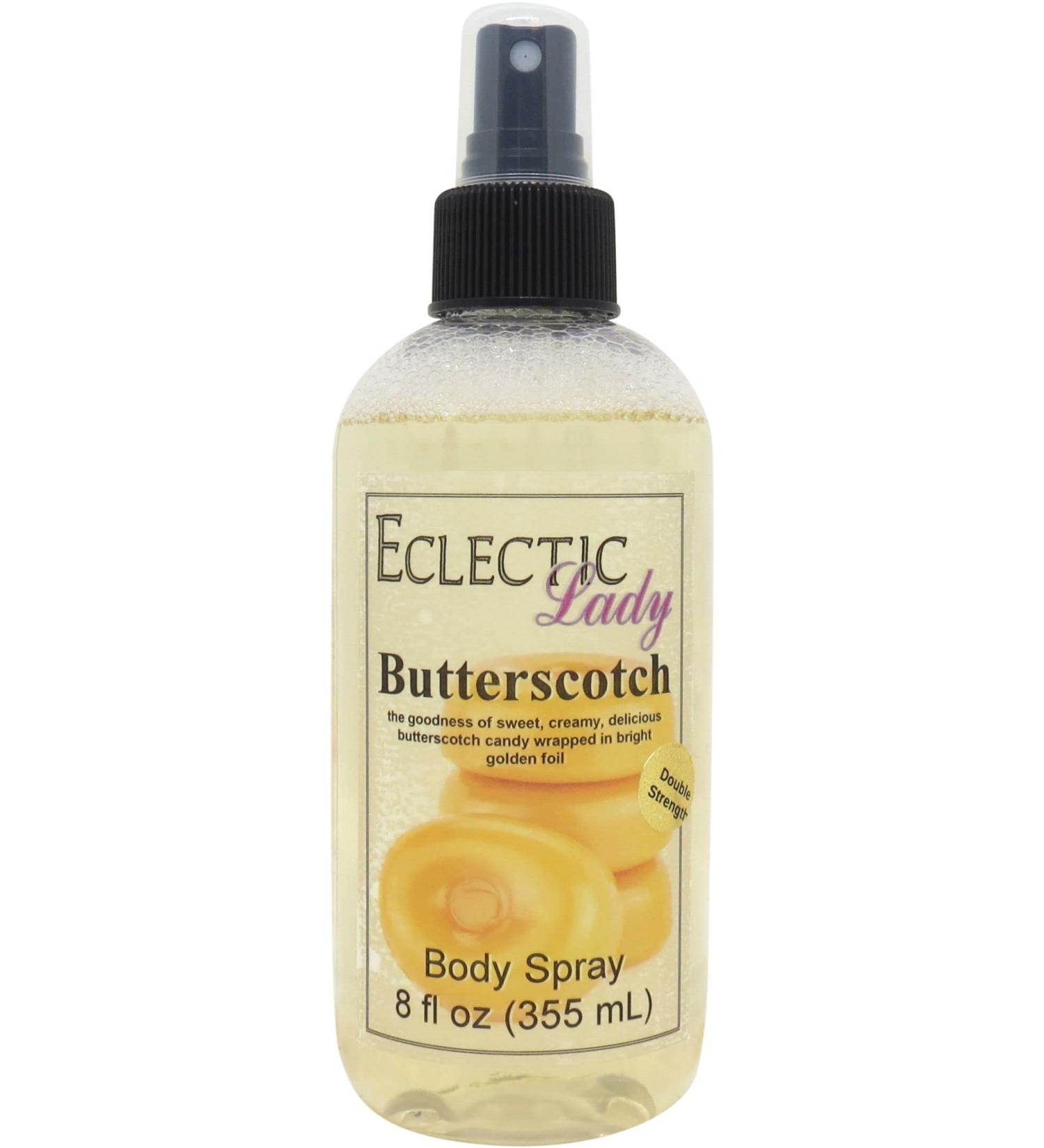 Butterscotch Body Spray (Double Strength) 8 ounces Body Mist for Women with Clean Light & Gentle Fragrance Long Lasting Perfume with Comforting Scent for Men & Women Cologne with Soft Subtle 8 Fluid Ounces (Double Strength) - Buy Online on GoSupps.com
