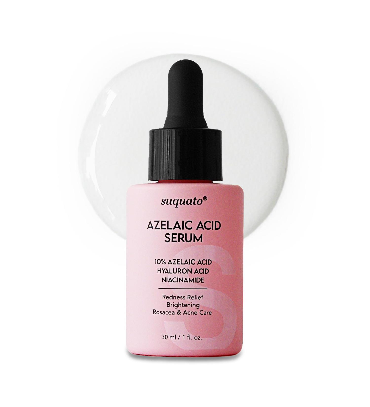 10% Azelaic Acid Serum with Niacinamide & Hyaluronic Acid Rosacea Treatment For Face Redness Relief Blemish Relief Brightening Skincare for Rosacea-Prone Oily or Sensitive Skin 30ml - Buy Online on GoSupps.com
