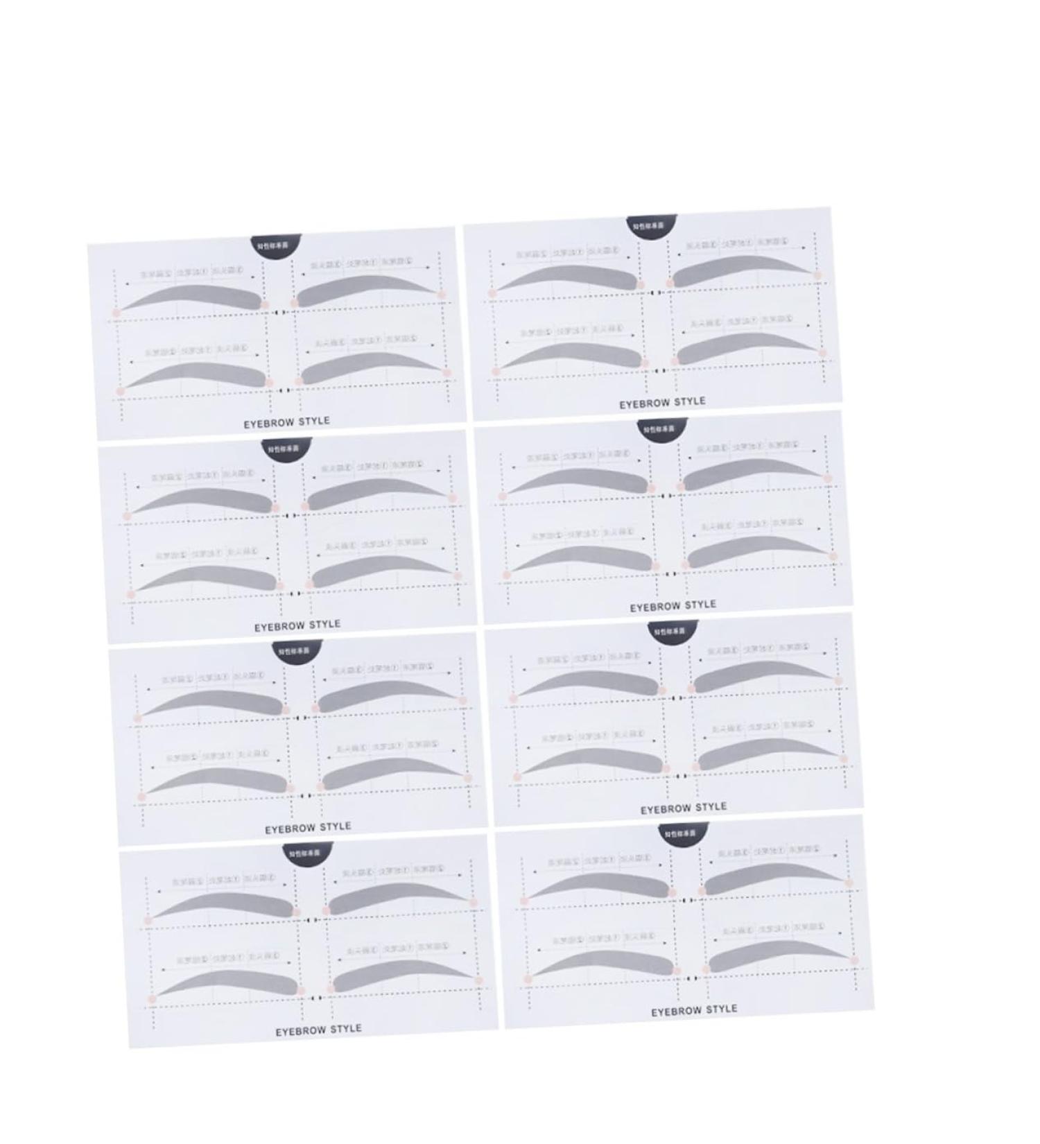 DOITOOL Make Up Kits 2 Eyebrow Sticker Eyebrow Shaper Stencil Eyebrow Stencils Eyebrow Template A607 Portable Card - Buy Online on GoSupps.com