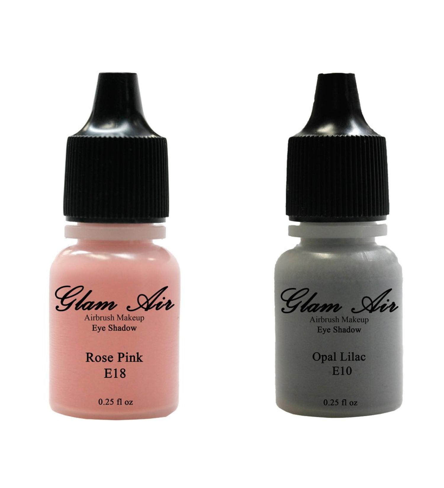 Glam Air Set of 2 Colors-Rose Pink & Opal Lilac Airbrush Water-based 0.25 Fl. Oz. Bottles of Eyeshadow - Buy Online on GoSupps.com