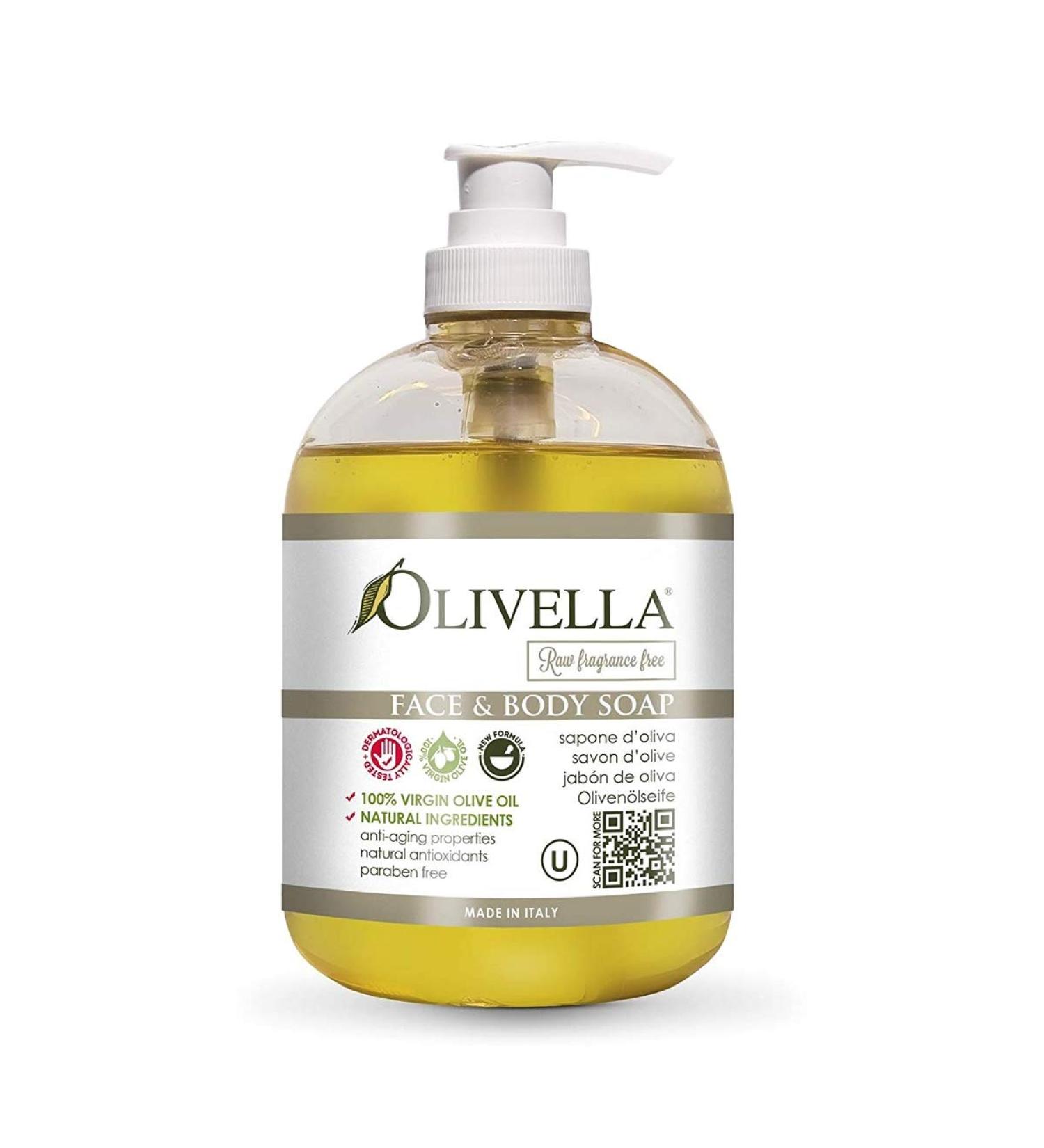 Olivella Liquid Soap - Raw Fragrance Free 16.9 Oz