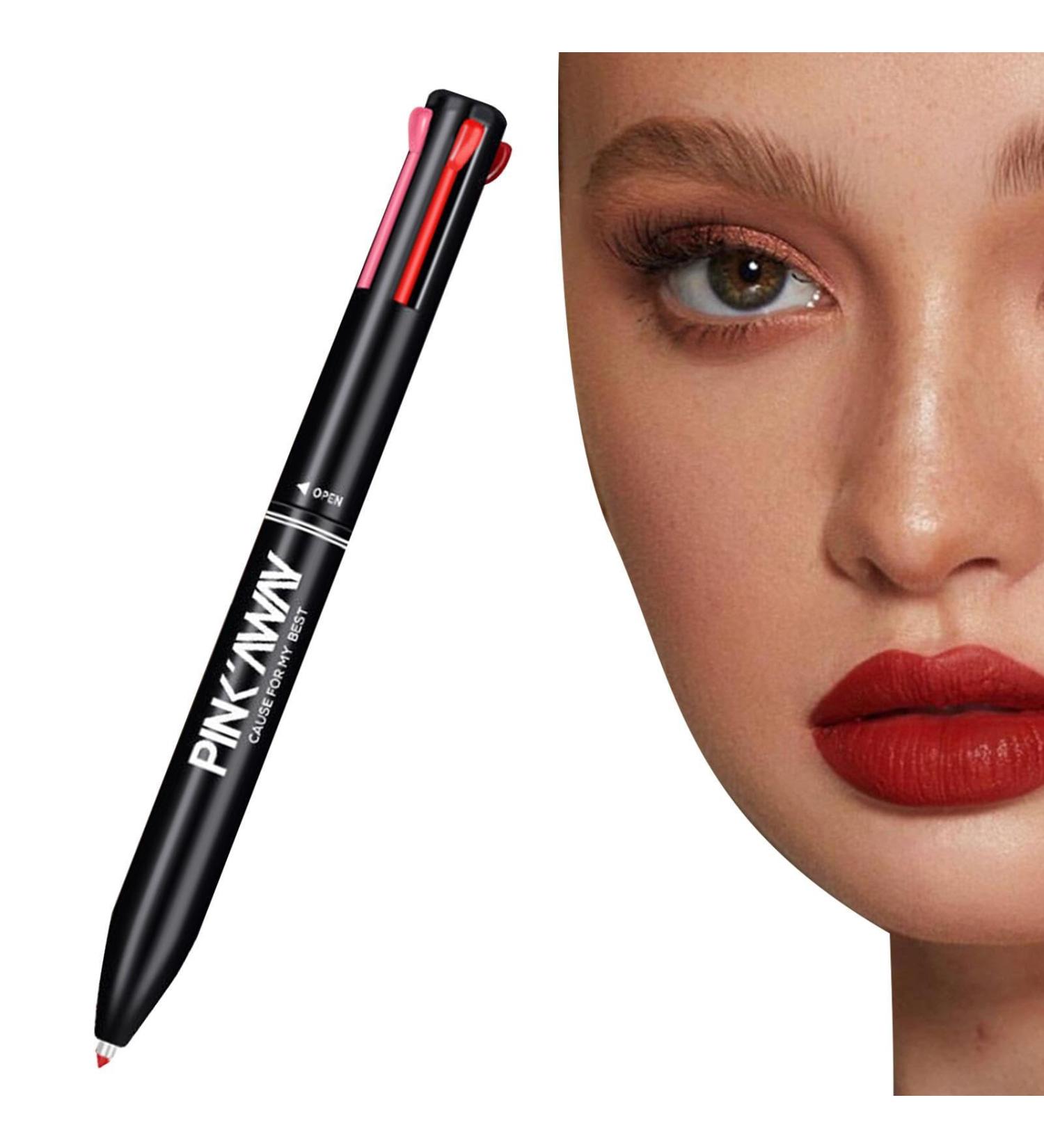  Wenmin 4-in-1 Lip Pencil - All-in-one Squeeze Lip Pencil - Long-Lasting and Waterproof Lip Pencil - Gifts for Women for Everyday Makeup - Wenmin - Buy Online on GoSupps.com