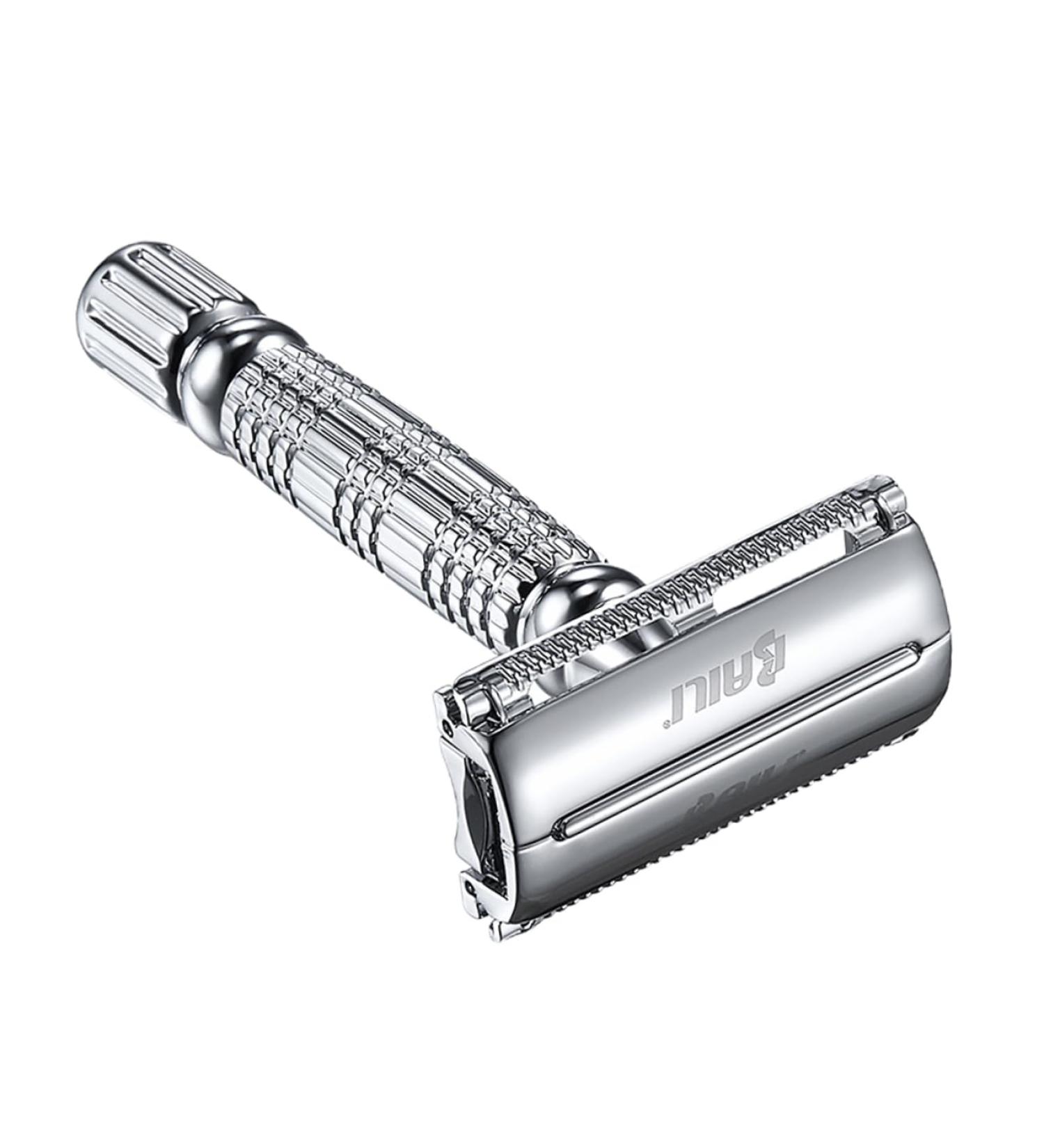 Minkissy Double-Sided Safety Razor | Manual Shaving Razor for Smooth Close Shaves | Ideal for Face & Beard - Buy Online on GoSupps.com