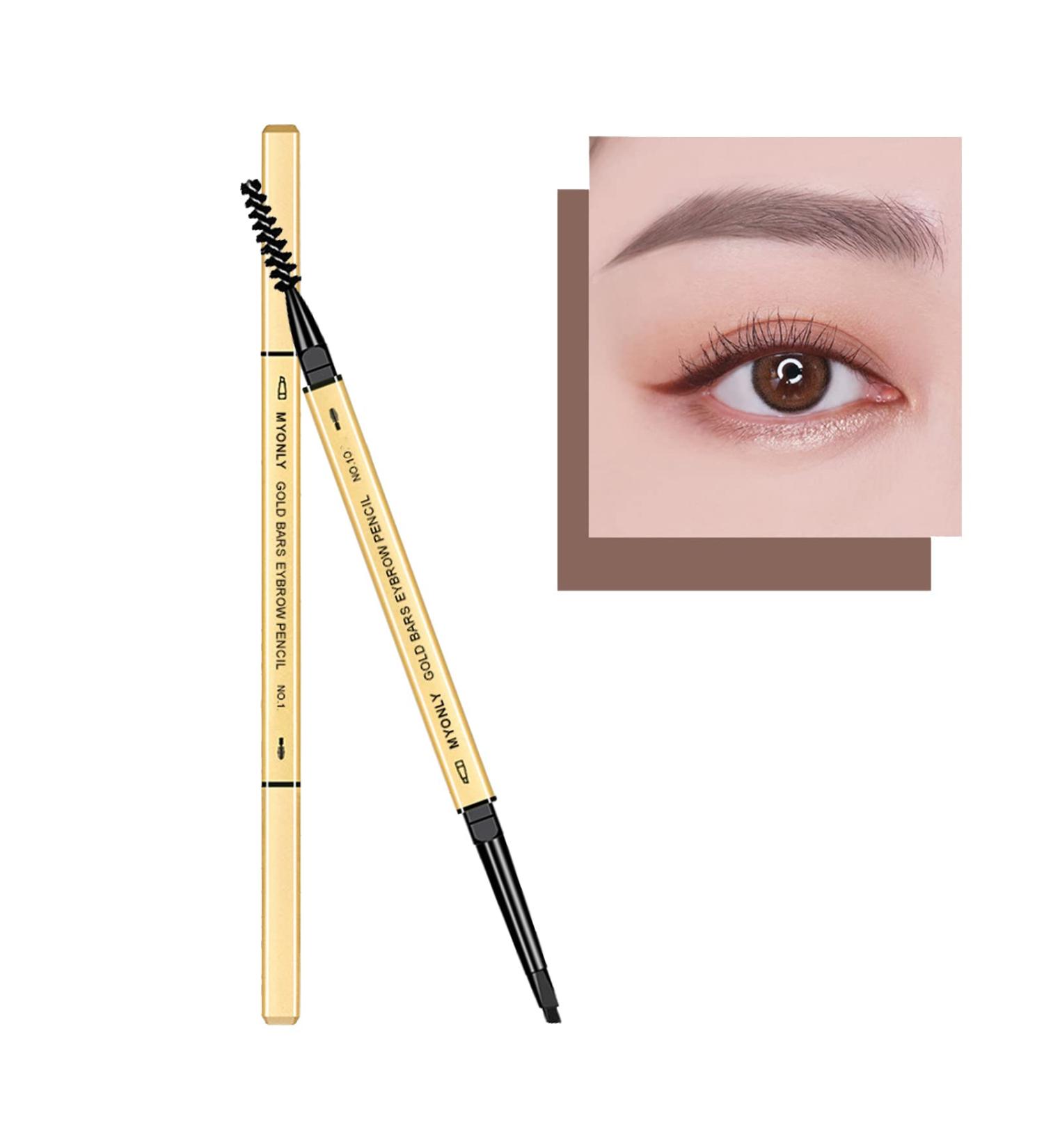 Dual-Sided Eyebrow Pencil - Sweatproof Rapid Brow Pen for Beginners (Blonde) - Buy Online on GoSupps.com