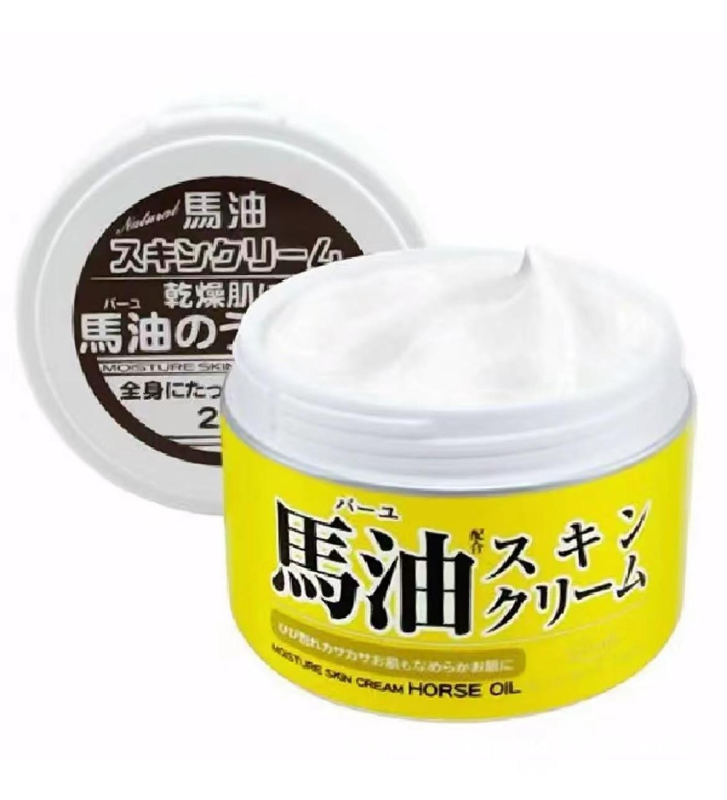 Horse Oil Moisturizing Cream Horse Oil Cream (220g) from japan (1Pcs L) 1pcs 5.91 l (Pack of 1) - Buy Online on GoSupps.com