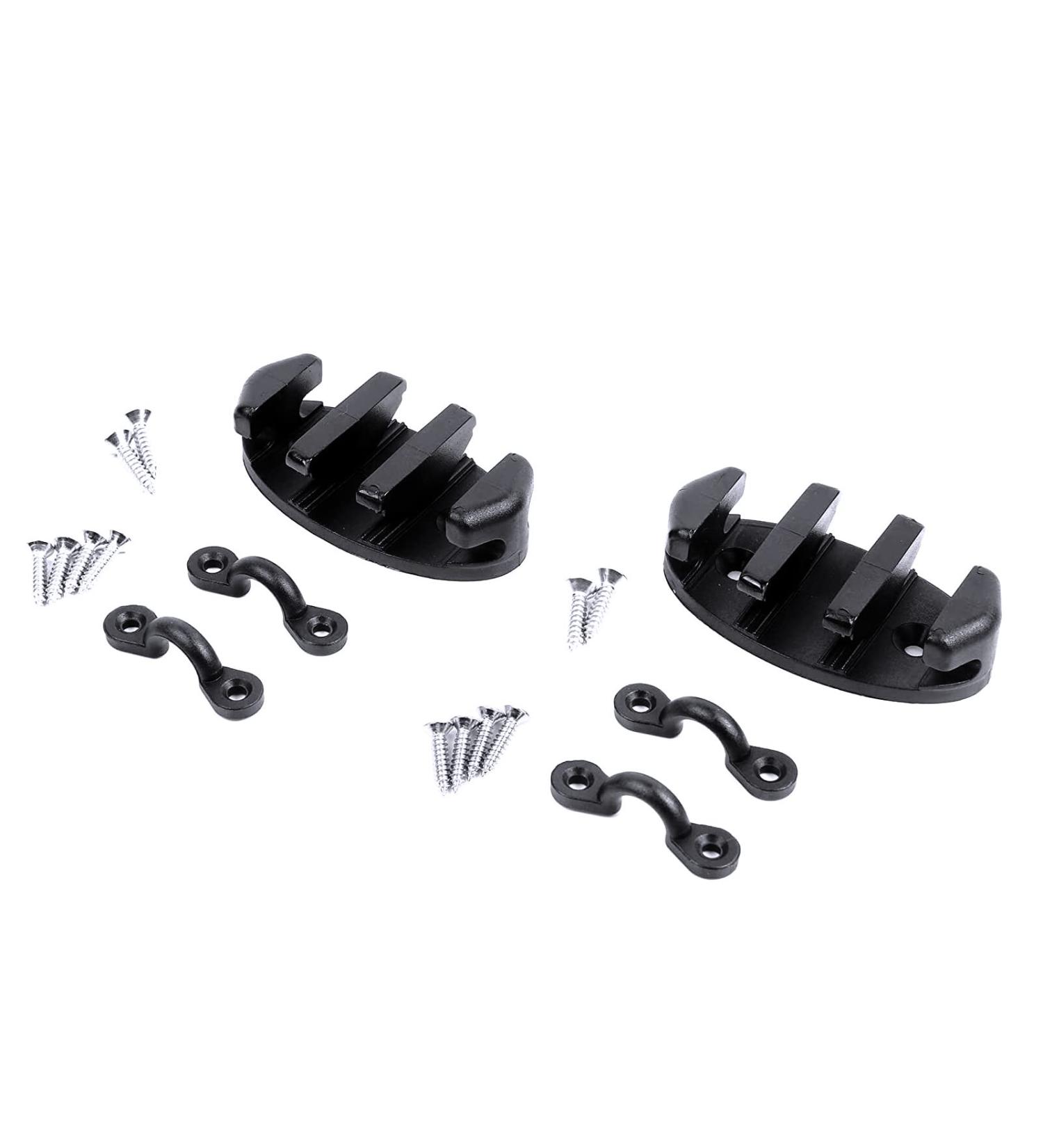Mxeol Kayak Zig Zag Cleats for Canoe/Gripper Rope Cleats - Black Nylon (2 Pack) - Buy Online on GoSupps.com