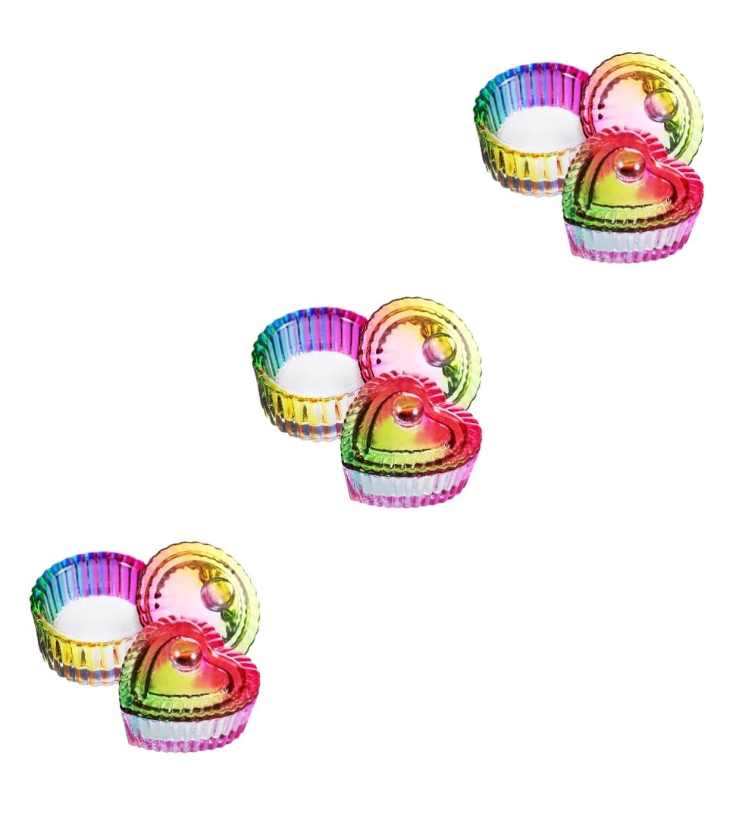 minkissy 6 Pcs Colorful Crystal Cup Glass Containers Dappen Dishes Nail Art Cup Nail Art Dappen Dish Petri Dish Glass Colored Glass Shot Glass with Lid Monomer Dishes Storage Box Acrylic - Buy Online on GoSupps.com