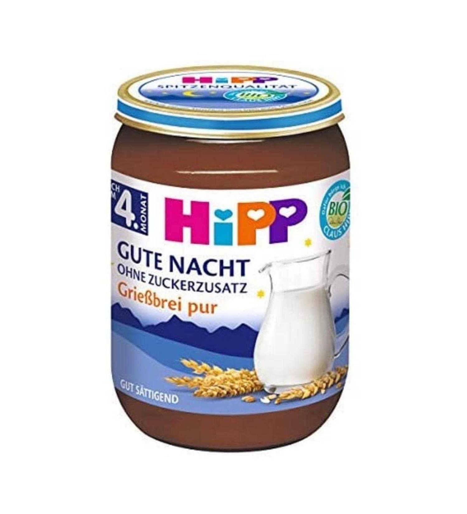 HiPP Good Night Organic Semolina Porridge - 190g | Pure & Healthy Baby Food for International Shipping - Buy Online on GoSupps.com