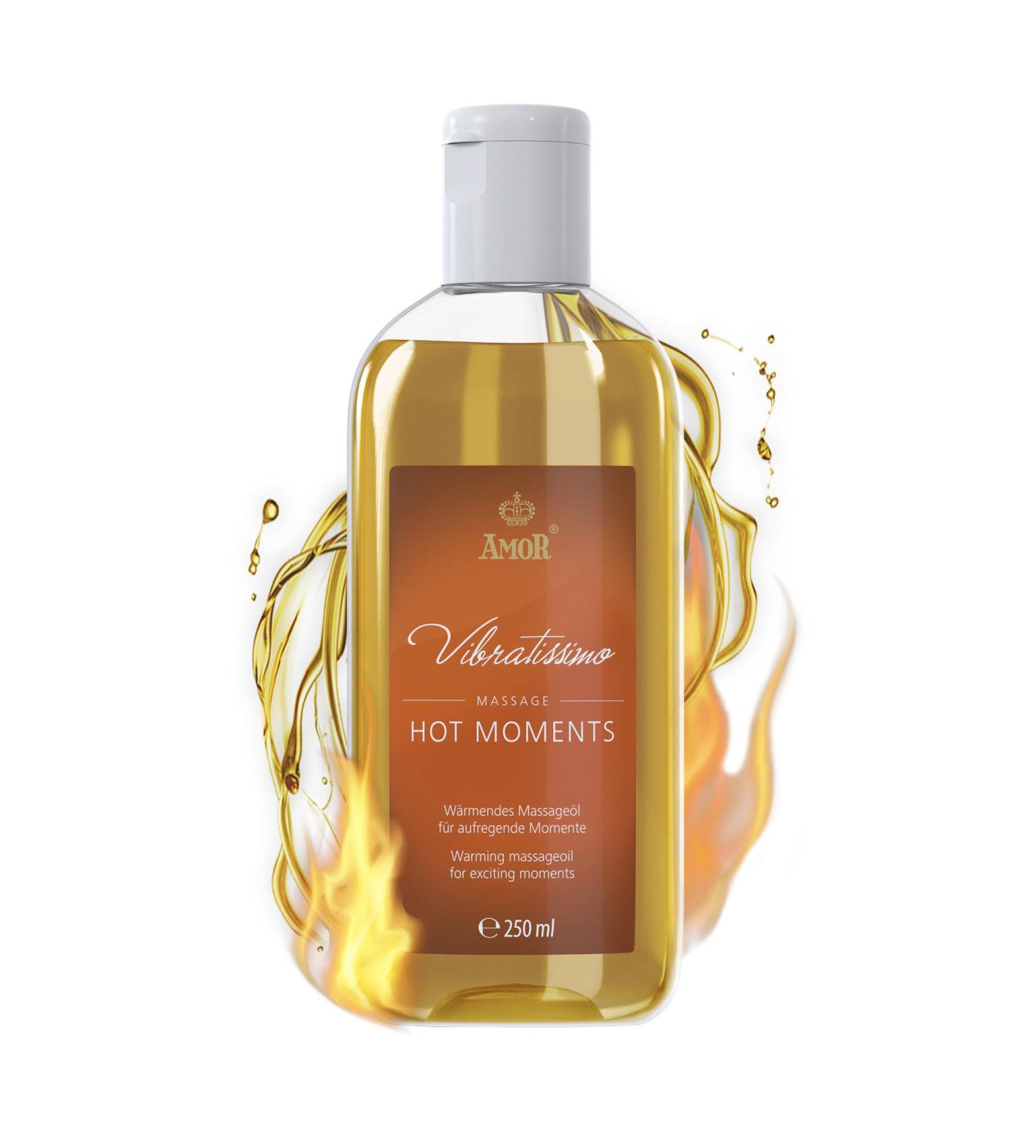 Vibratissimo Hot Moments Warming Soothing Massage Oil Erotic Love Oil Hot Moments 250 ml (Pack of 1) - Buy Online on GoSupps.com