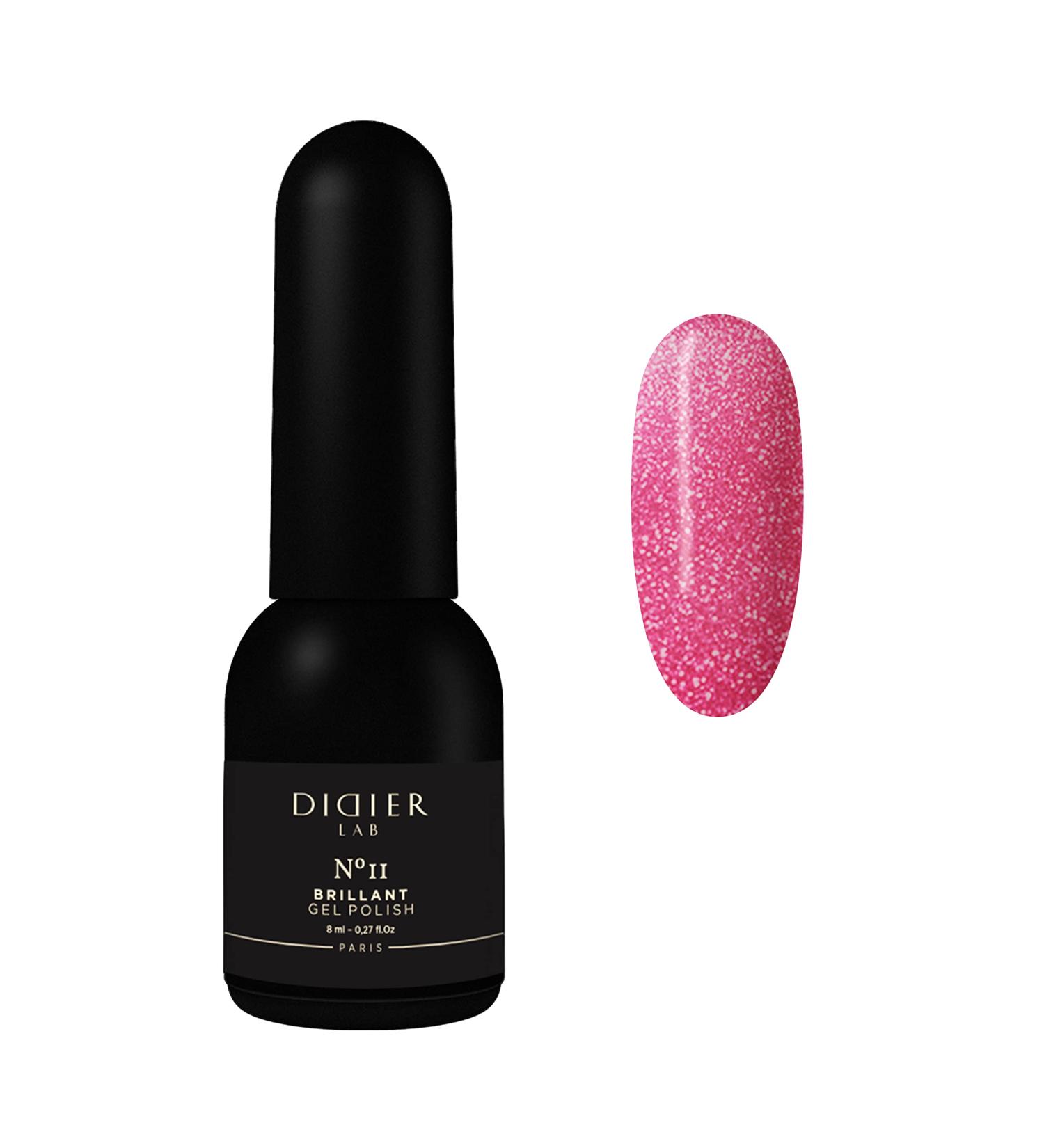 Didier Lab - Premium UV Gel Nail Polish - Brillant No. 11 - Gel Nail Varnish - Nail Art - Long-Lasting High Gloss Wear - Pink Gel Nail Polish - Gel Nails - Glitter Gel Nail Polish - Rich Pigment - Buy Online on GoSupps.com