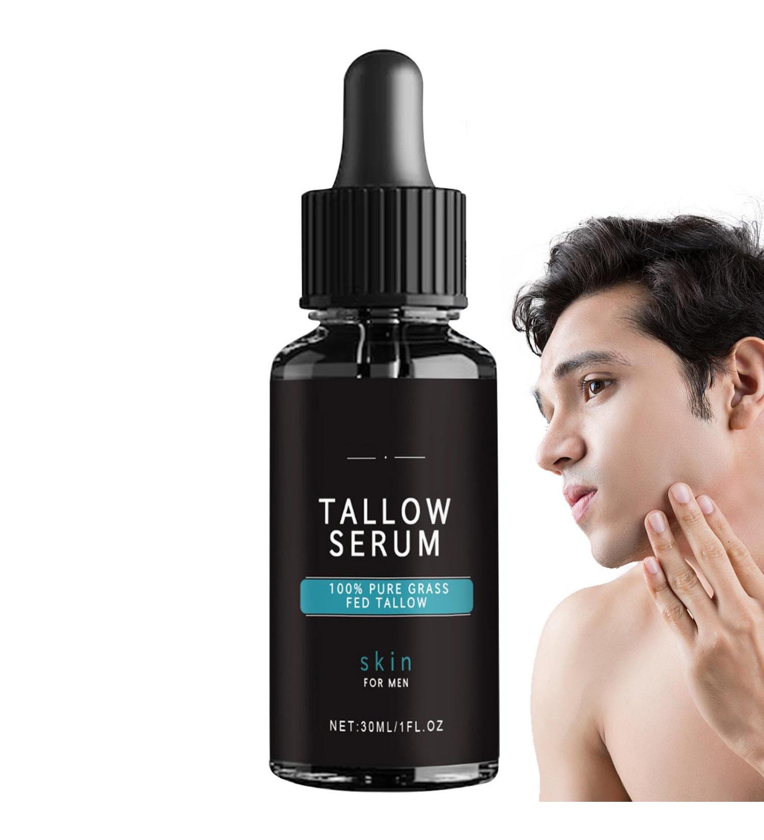 Tallow Face Moisturizer | Wrinkles Defense Tallow Face Wash Tallow Night Serums and Cream | Skin Care Moisturizer for Men Diminish Fine Lines and Wrinkles 30ML - Buy Online on GoSupps.com