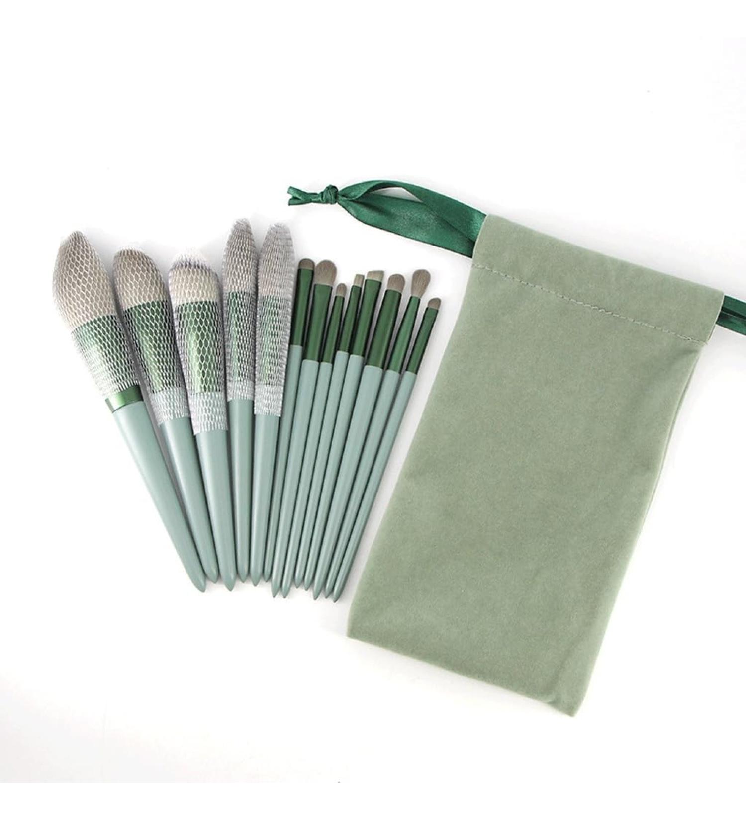 Premium 13-Piece Quick Drying Makeup Brush Set - Super Soft Powder & Blusher Tools for Flawless Beauty - Buy Online on GoSupps.com