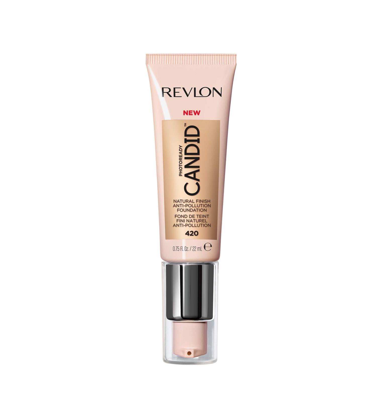 Revlon PhotoReady Candid Natural Finish Foundation with Anti-Pollution Antioxidant Anti-Blue Light Ingredients Sun Beige (420) 22ml 420 Sun Beige 22 ml (Pack of 1)