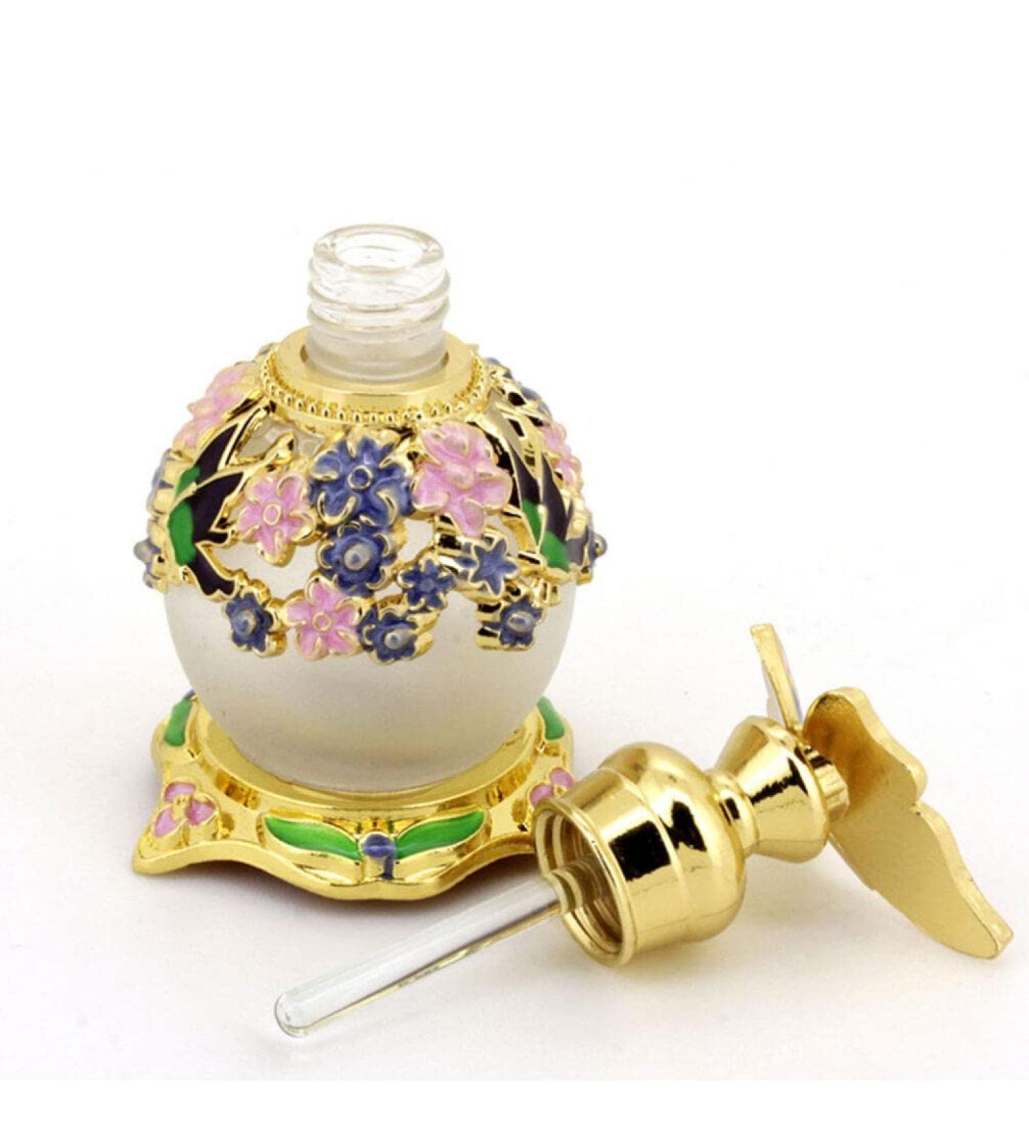 Beaupretty Vintage Perfume Bottles - Refillable Butterfly Decor Essential Oil Container - Purple Fragrance Bottle for Elegant Storage - Buy Online on GoSupps.com
