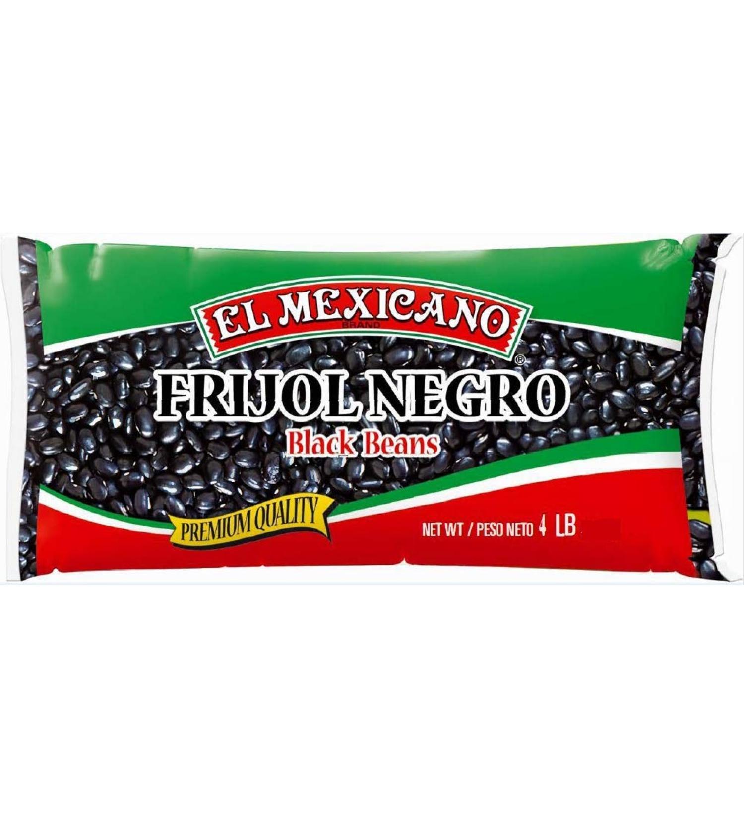El Mexicano Black Beans 4 Lb (64 Oz) - Authentic Mexican Flavor - 1 Pack - Buy Online on GoSupps.com