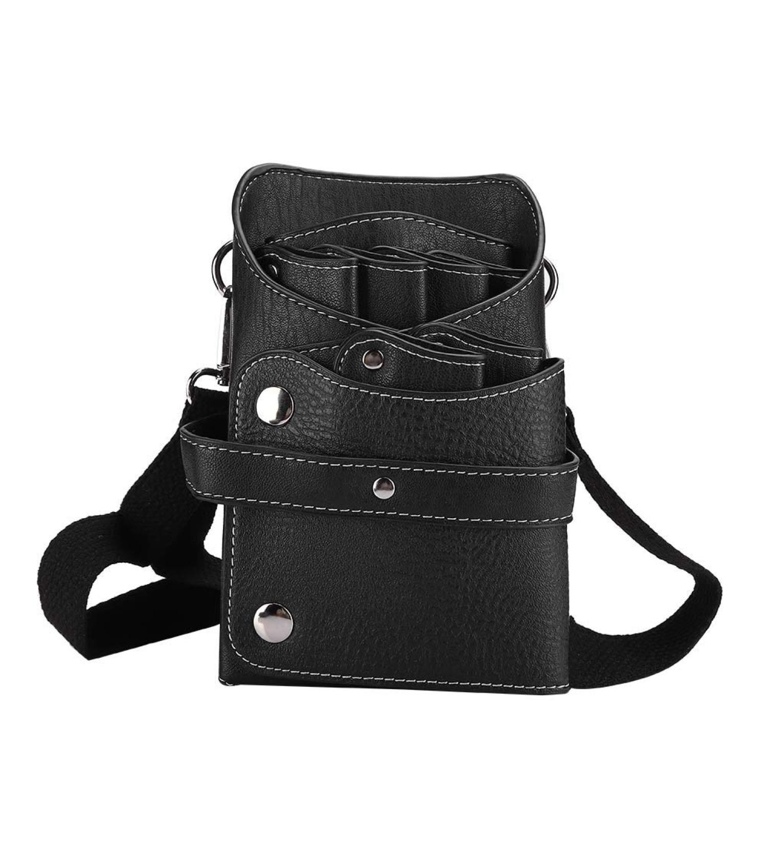 Buy Retro Hair Clipper Comb & Hairdressing Scissors Waist Bag | Stylish Hairdresser Storage Bag (Black) - International Shipping Available - Buy Online on GoSupps.com