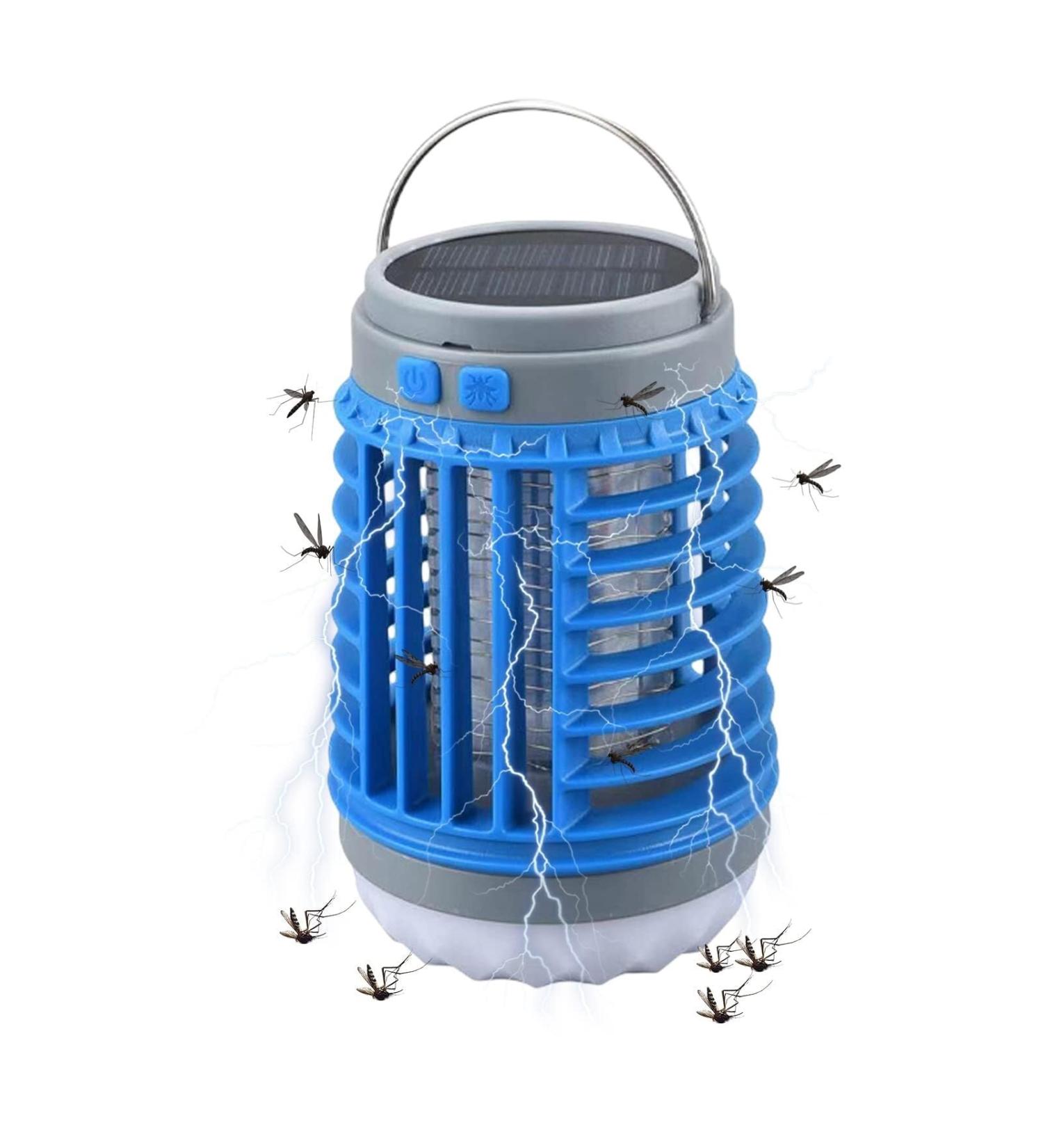 Electric Mosquito Killer Lamp Mosquito Lamp Mosquito Zapper Electric Fly Killer Illumination Waterproof Solar Mosquito Killer Lamp Insect Killer Electric Camping(Color:Blue) - Buy Online on GoSupps.com