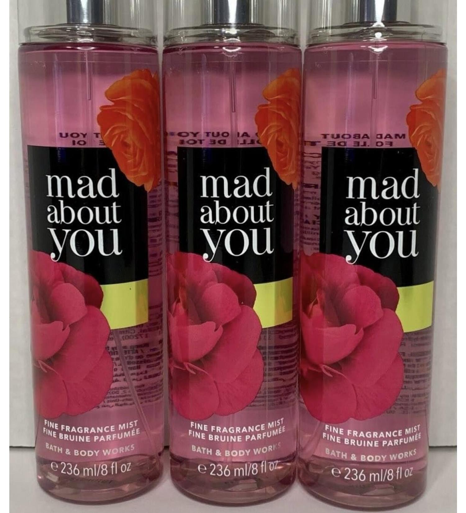Bath Work Body Mad About You Fine Body Fragrance Mist 8 Fluid Ounce (Mad About You) 8 Fl Oz (Pack of 3)