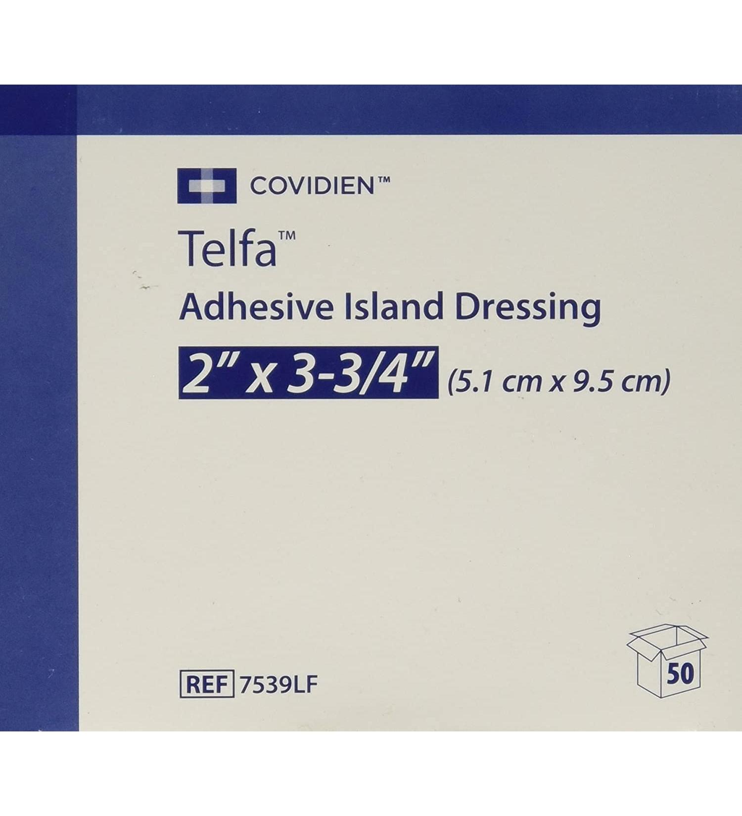 TELFA Island Dressing Part No. 7539LF Kendall Healthcare PROD.