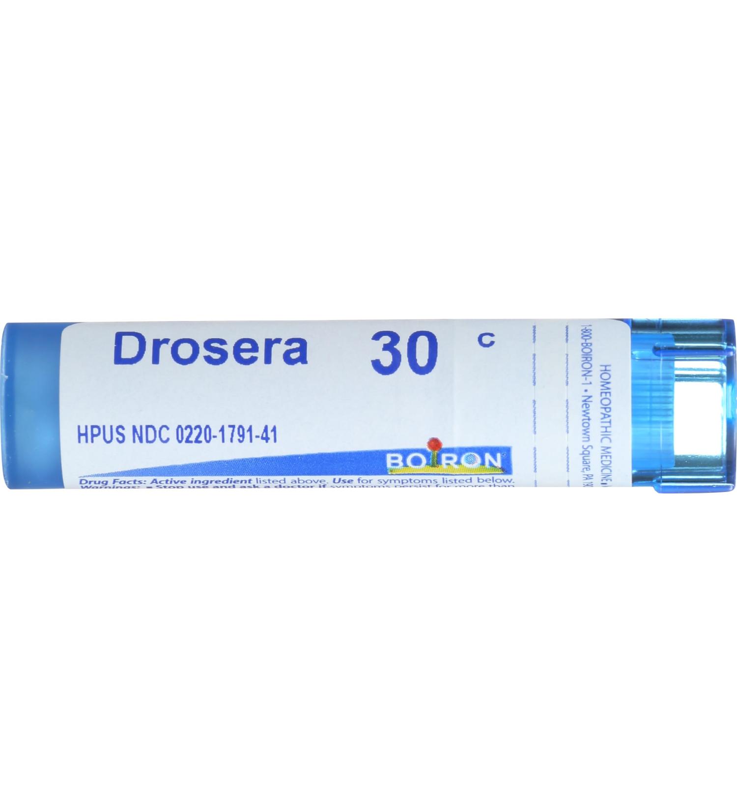 BOIRON Drosera 30 C - 80 CT | Homeopathic Remedy for Cough & Respiratory Relief | International Shipping Available - Buy Online on GoSupps.com