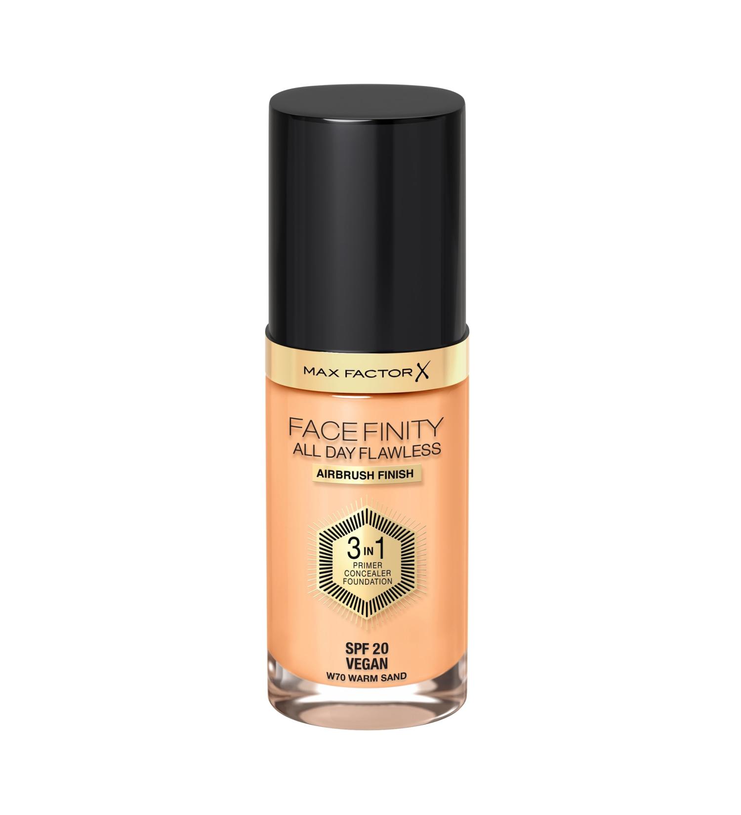 Max Factor Face Finity All Day Flawless 3 In 1 Foundation 070 - Long-Lasting Full Coverage Makeup for Flawless Skin | Shop Internationally - Buy Online on GoSupps.com