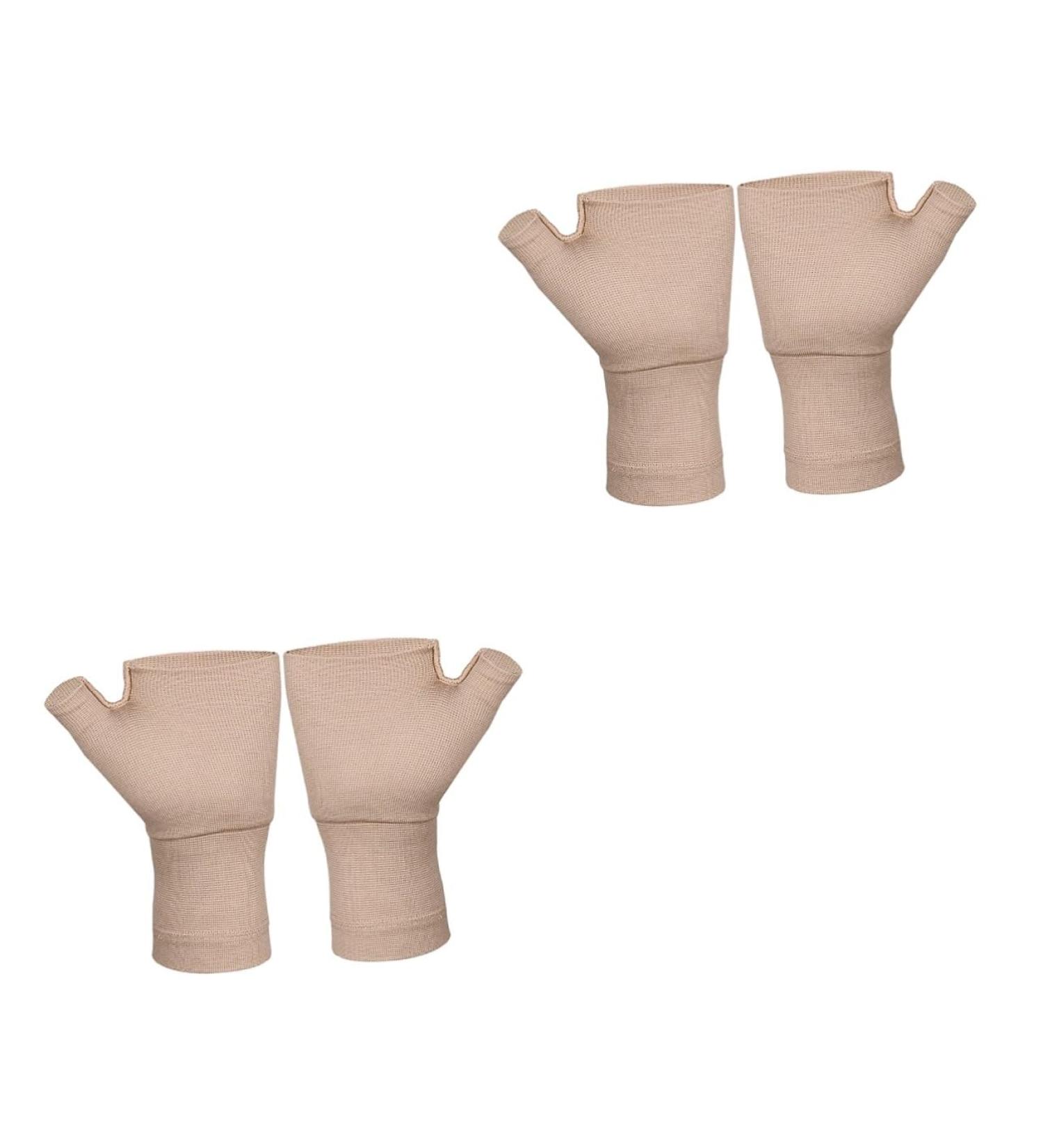 Buy Mobestech 2 Pairs Comfy Compression Wrist Brace Gloves for Sports & Sprains - Women s Elastic Spandex Support - Buy Online on GoSupps.com