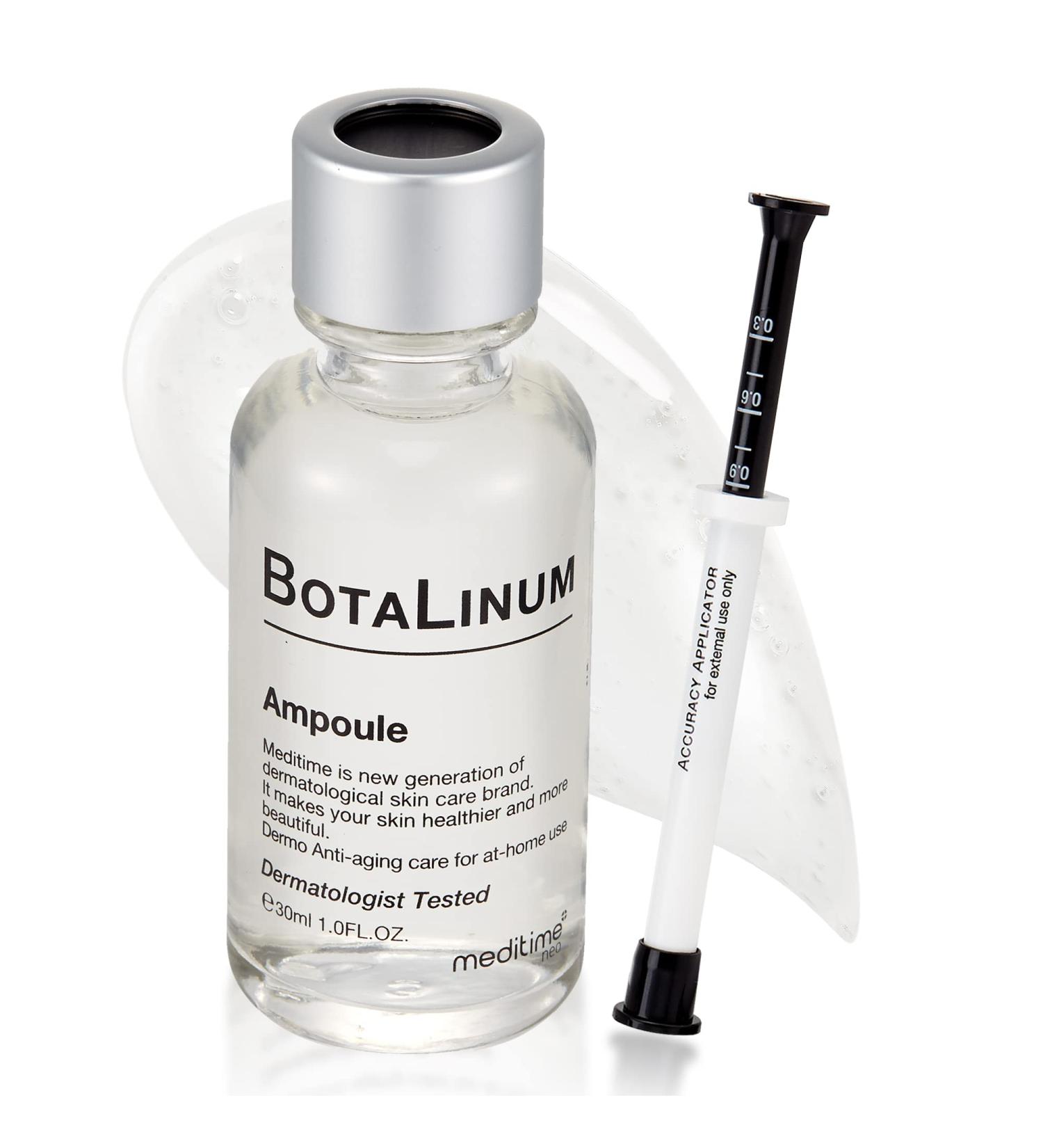 MEDITIME Botalinum Ampoule | Peptide Hyaluronic Acid Serum for Face | Reduce Wrinkles & Fine Lines | Skincare Serum for Forehead, Lip, Under Eye, Neck | Night Serum for Lifting & Firming - Buy Online on GoSupps.com