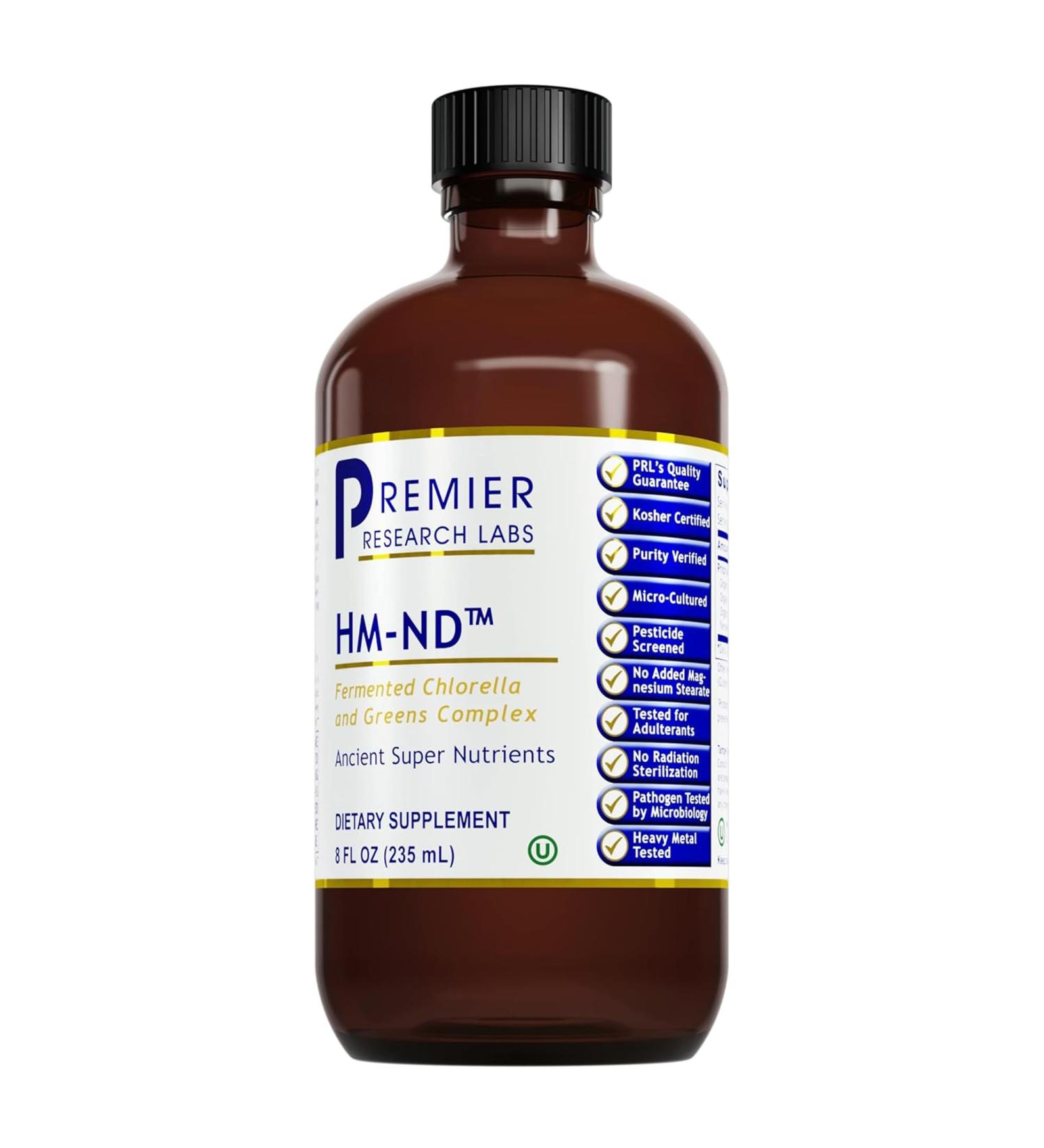 Premier Research Labs Fermented HM-ND - Cilantro Parsley and Chlorella Liquid Full Body Detox and Cleanse for Men and Women Cilantro Supplement with Organic Herbal Extracts - 8 Fl Oz - Buy Online on GoSupps.com