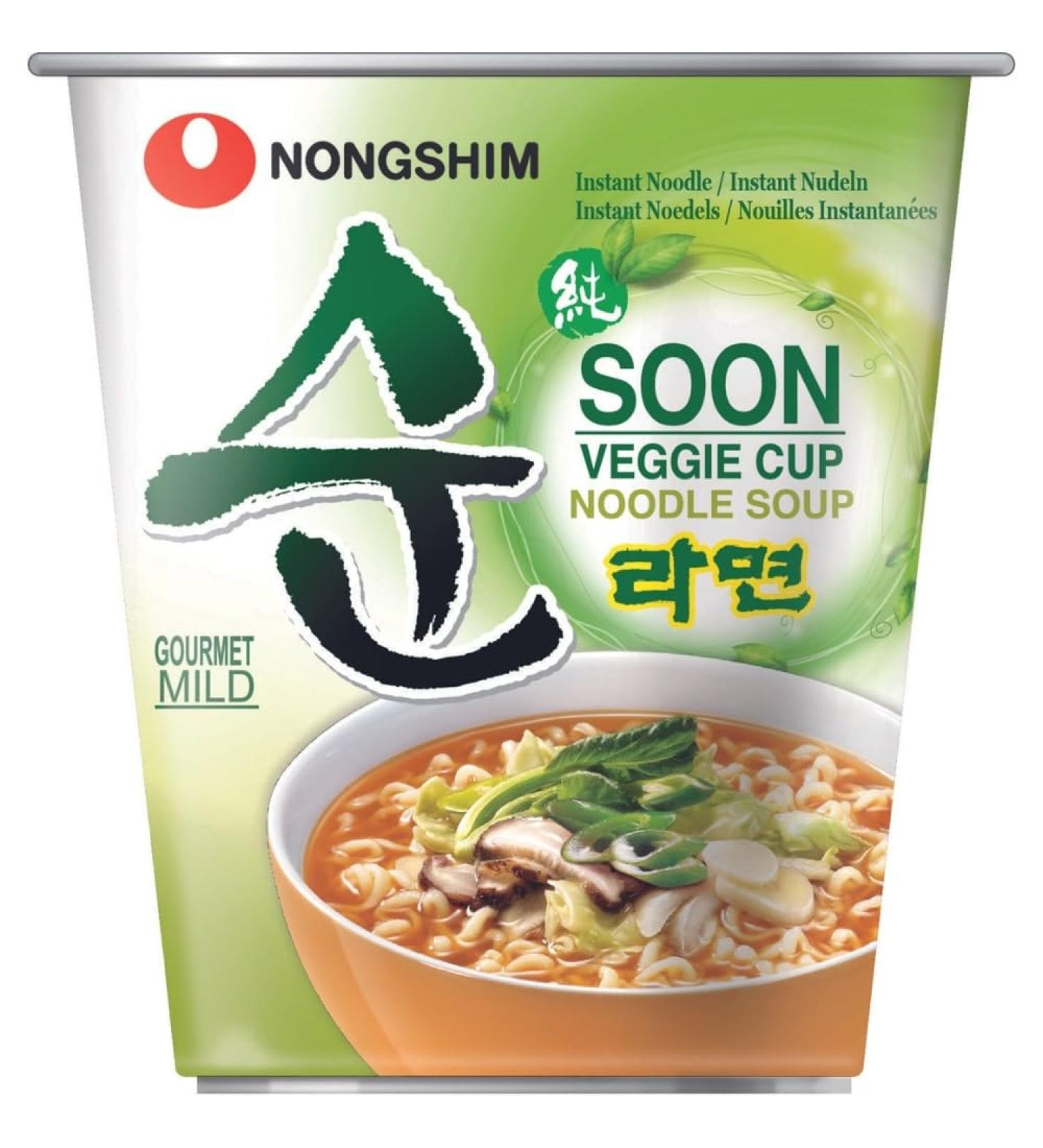 NONGSHIM Instant Cup Noodles Soup Soon Veggie - 67g | International Shipping Available - Buy Online on GoSupps.com