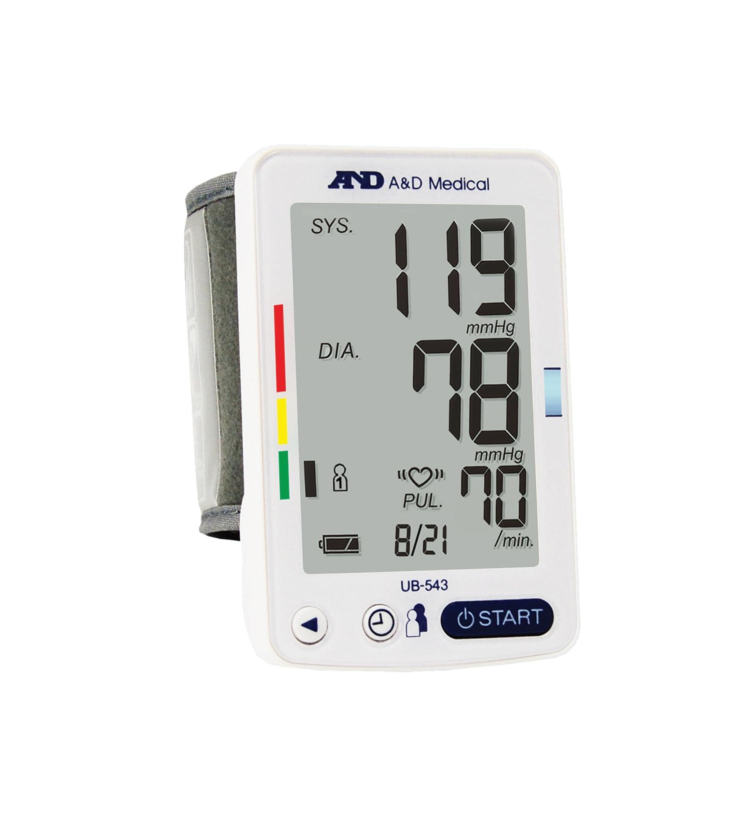 Buy A&D Medical Premium Wrist Pressure Monitor (UB-543) - Accurate Reliable & International Shipping Available - Buy Online on GoSupps.com