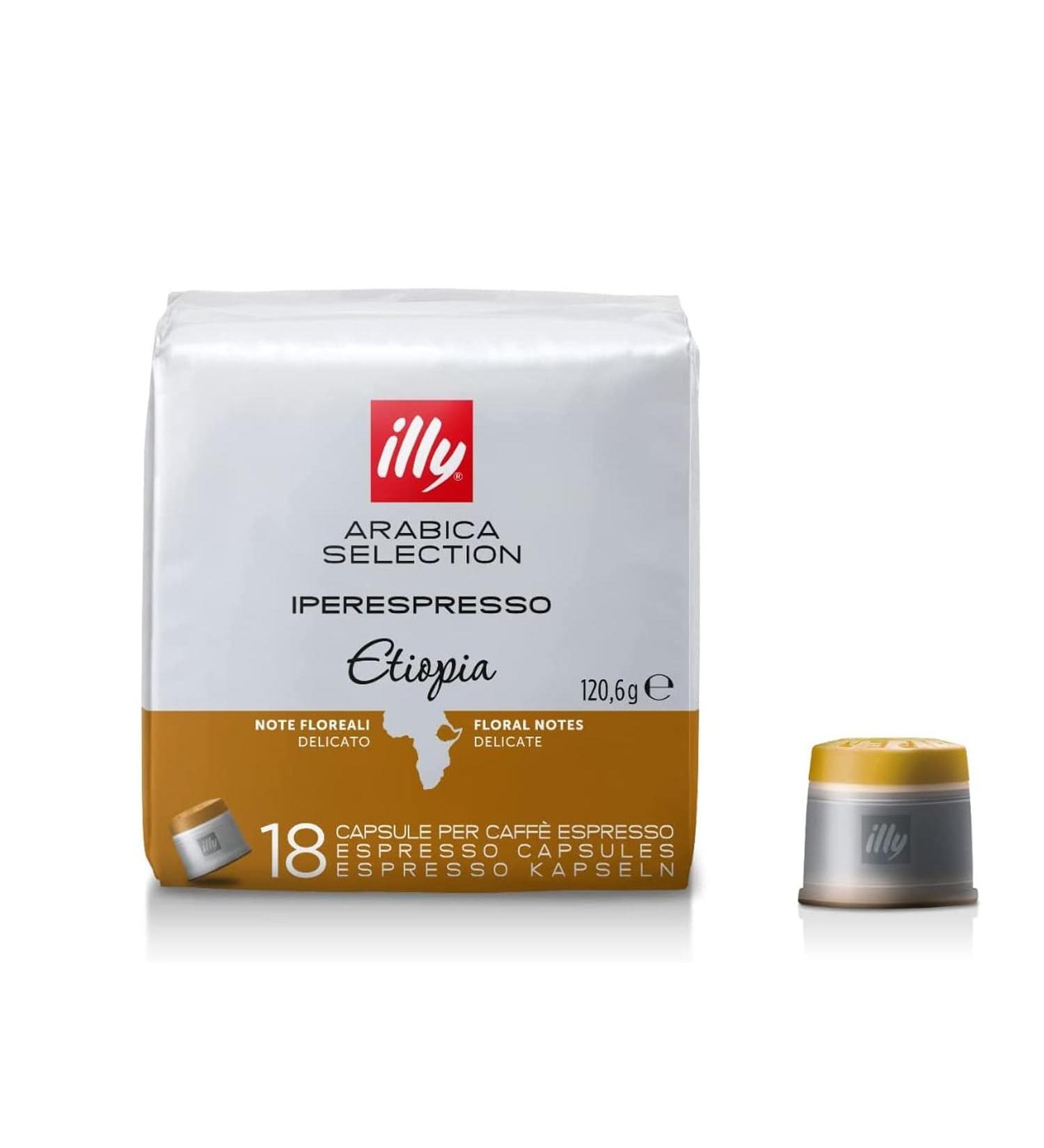 illy Capsule Coffee Iperespresso Arabica Selection Roasted ETIOPIA 6 Boxes of 18 Capsules Total 108 Capsules - Buy Online on GoSupps.com
