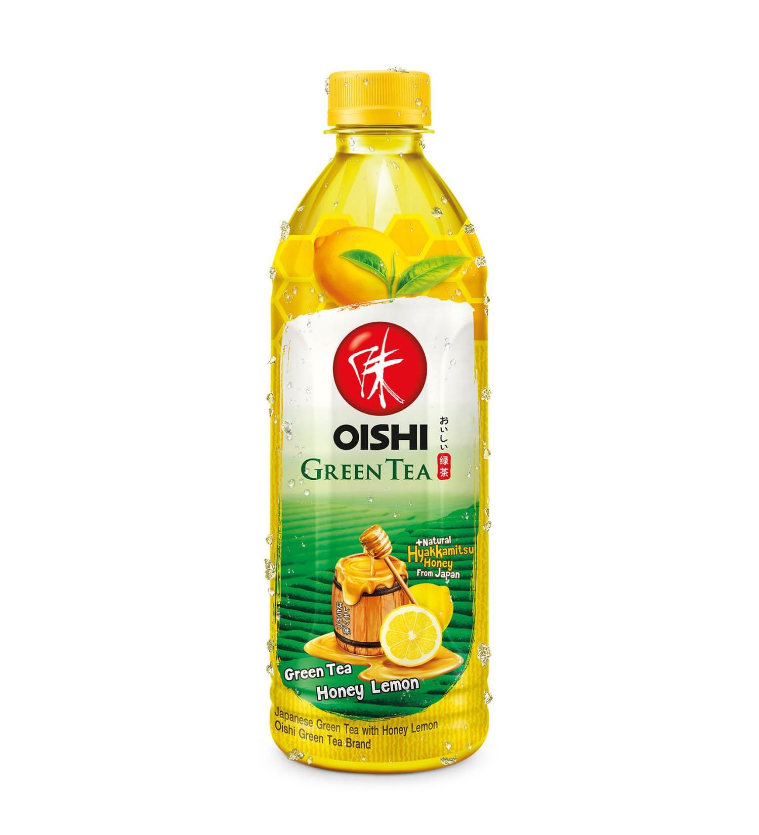 OISHI Green Tea Honey Lemon Multipack - 24 x 500 ML | Refreshing International Shipping - Buy Online on GoSupps.com