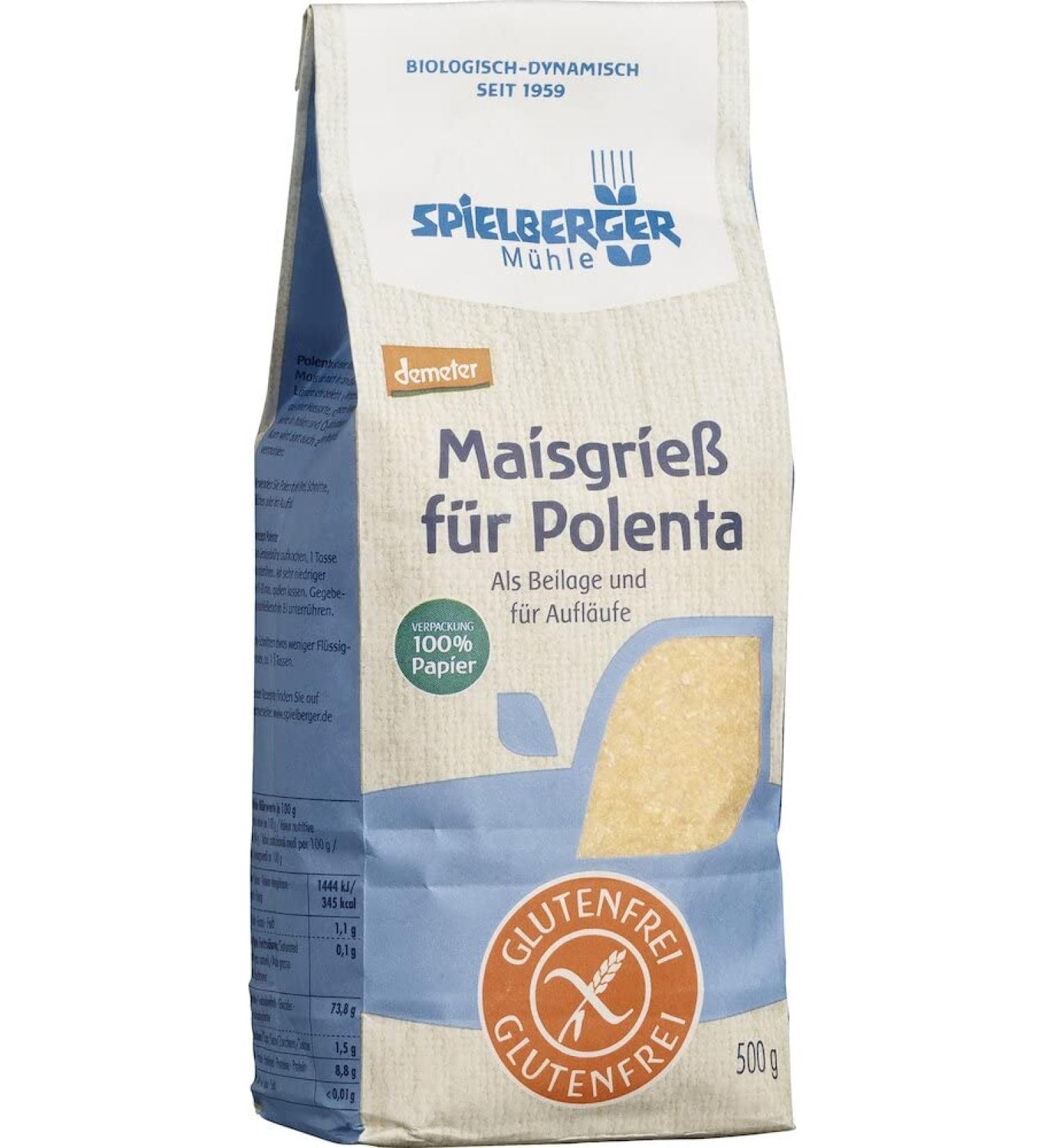 Polenta (corn semolina) gluten-free demeter 500 g (1 pack)