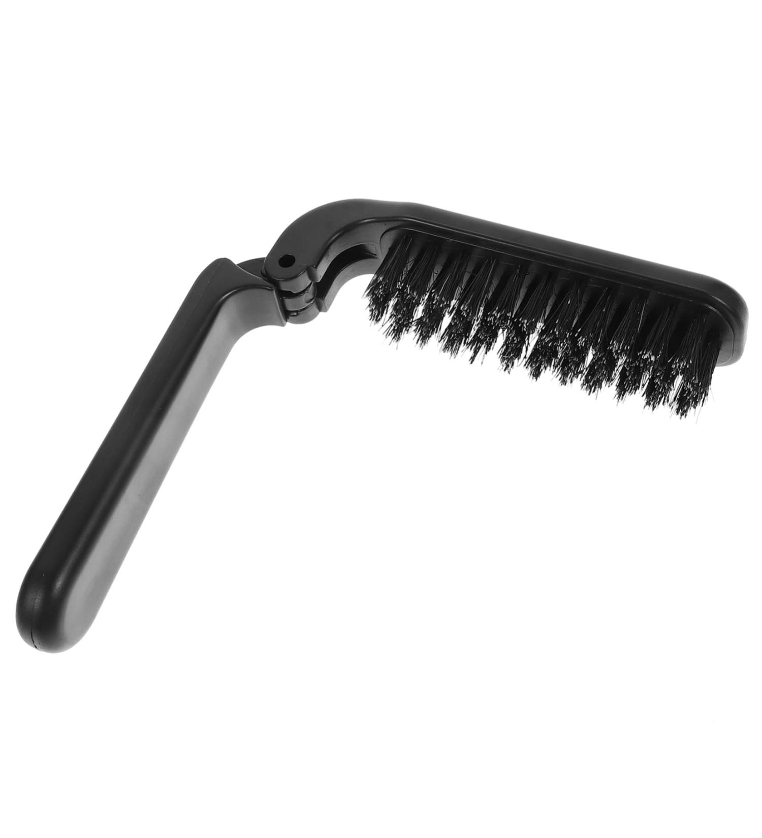 Minkissy 3-Pack Mini Beard Folding Brush Set | Wild Boar Bristle Grooming Brushes for Fine Hair | Portable Cleaning Tools for Men - Buy Online on GoSupps.com