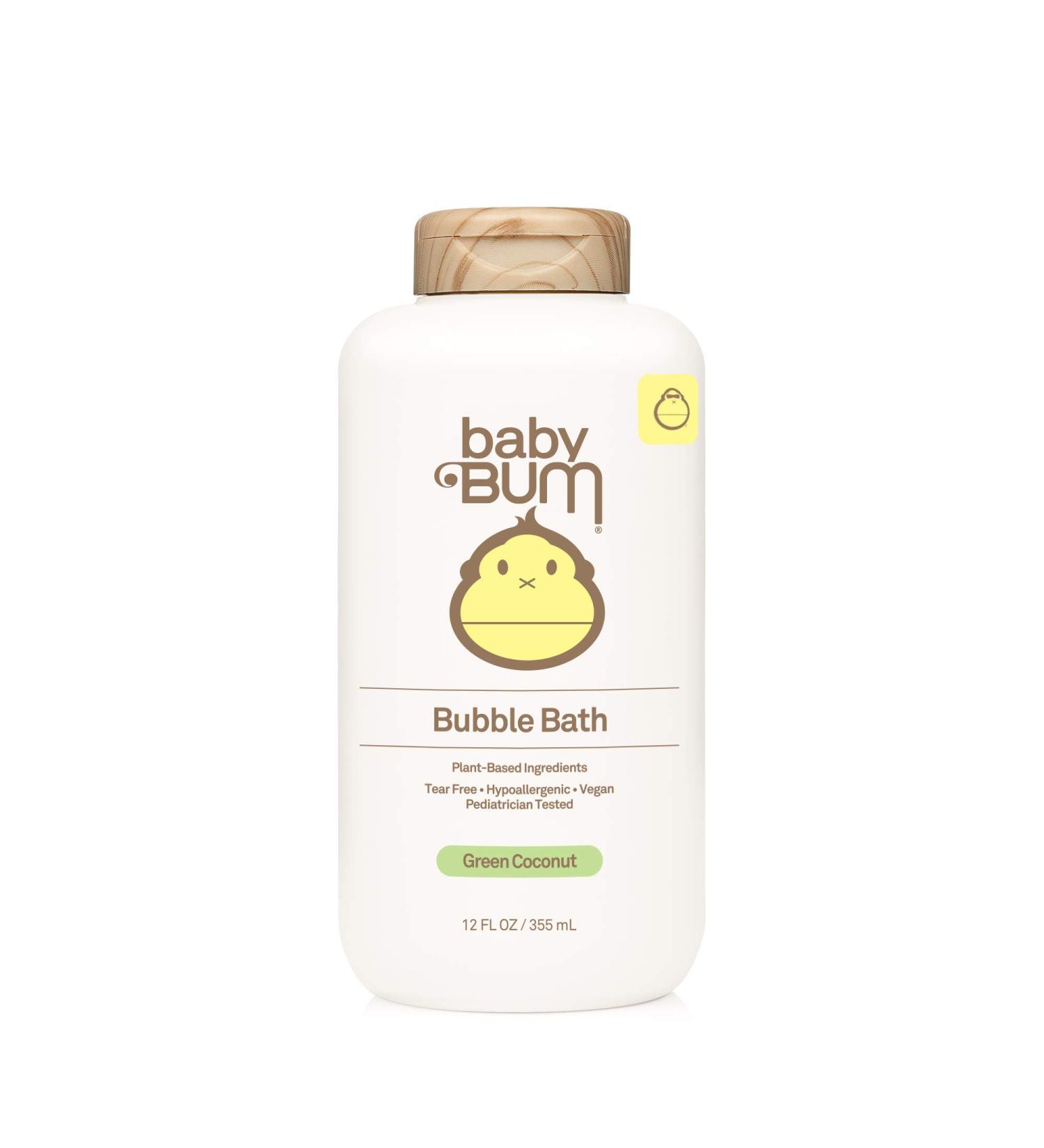 Baby Bum Bubble Bath - Tear Free Foaming Bubble Bath with White Ginger - 12 FL OZ - Gluten Free & Vegan - Buy Online on GoSupps.com