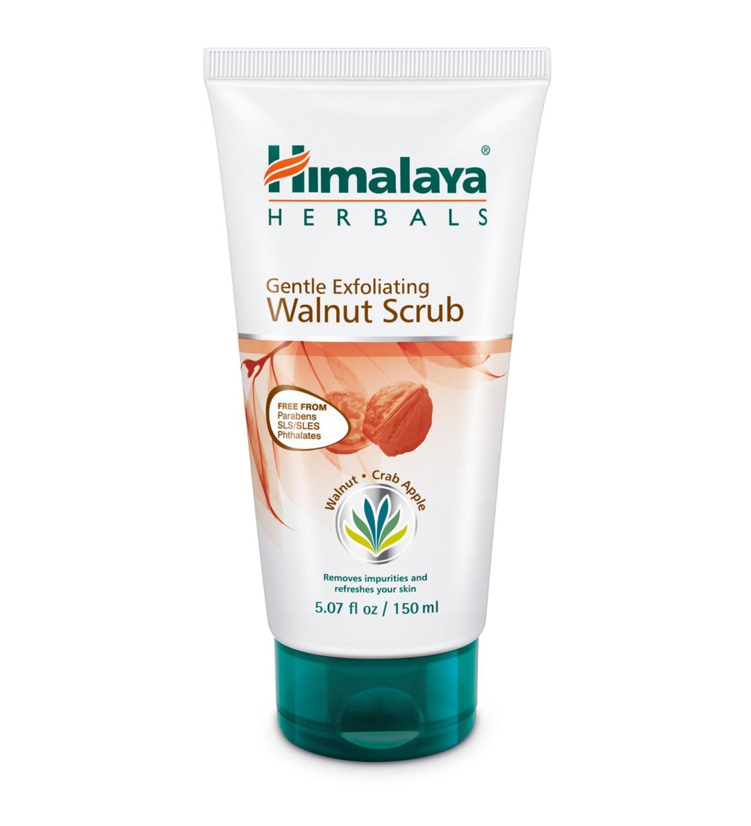 Himalaya Gentle Exfoliating Walnut Scrub for Deep Cleaning & Renewed Skin 5.07 oz - Buy Online on GoSupps.com