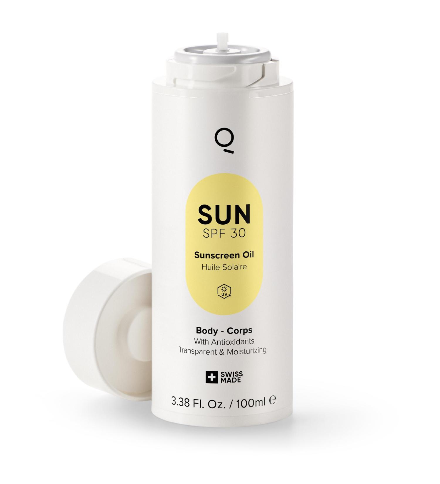IONIQ Skincare SUN SPF 30 Cartridge - Ultimate innovation and speed sunscreen spray developed for the skincare system of the future - Waterproof vegan instant UVA/UVB protection SUN SPF 30 Kartsuche - Buy Online on GoSupps.com