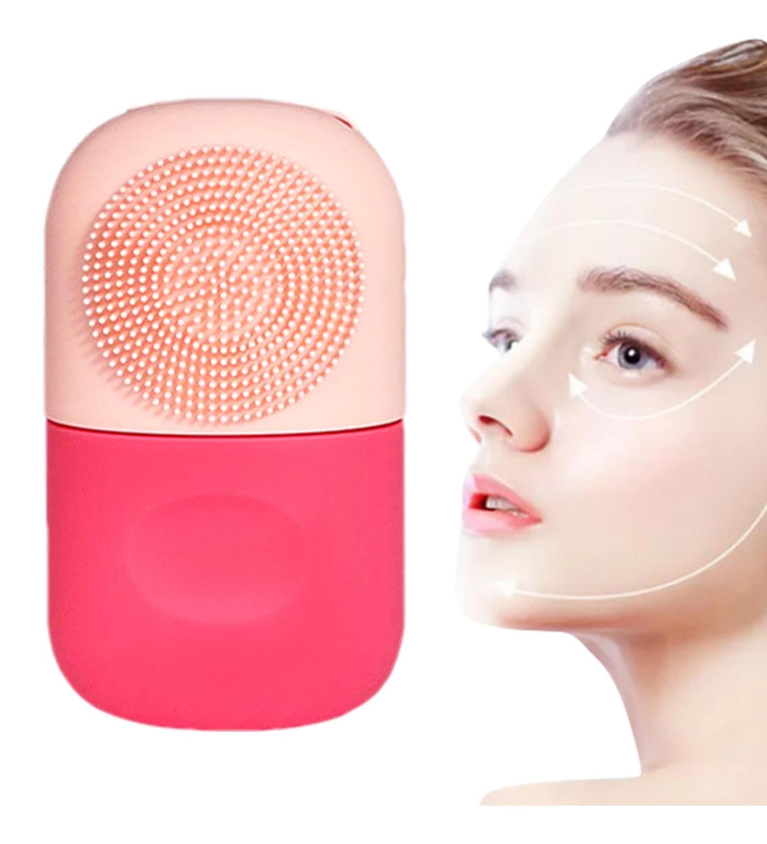 Teksome Ice Cube Face Roller - Silicone Ice Mold for Face Beauty - Food Safe Face Ice Mold for De-Puff Eye Bags Wash Face Ice Compress Pink Rose - Buy Online on GoSupps.com
